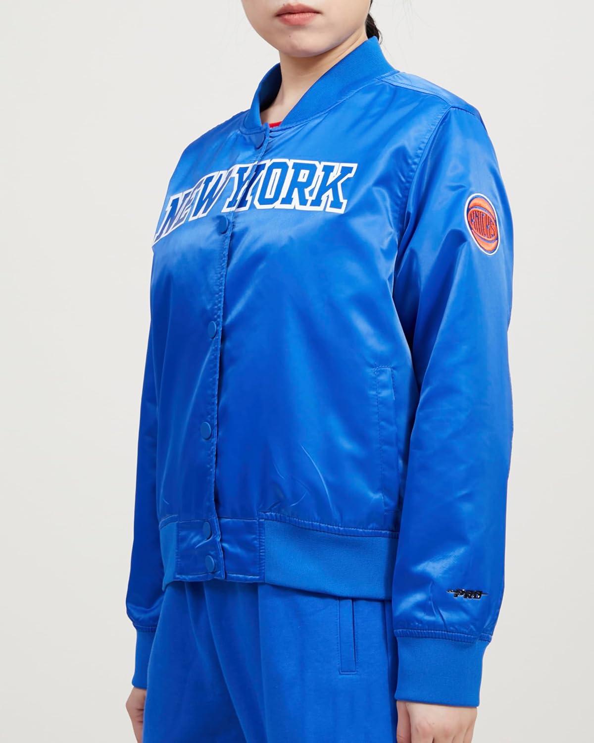 Pro Standard Womens NBA Classic Chenille Satin Jacket - Image 2