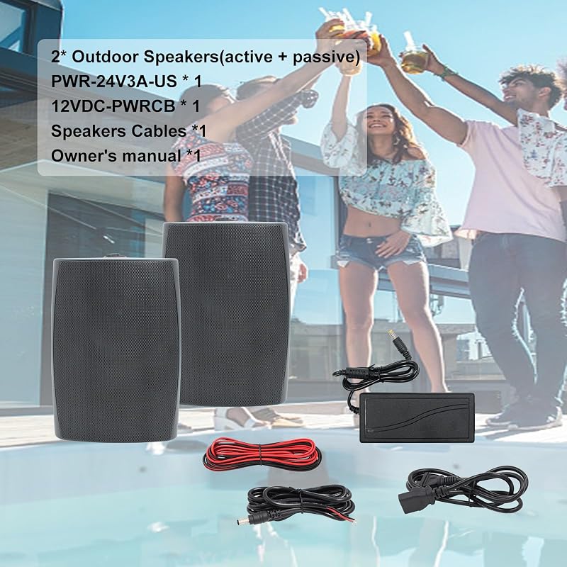Herdio 6.5" Bluetooth Kültéri Hangszórópár - IP66 Vízálló, Falra Szerelhető, 400W, Erőteljes Basszus, Fekete
AI: I've created a concise Hun