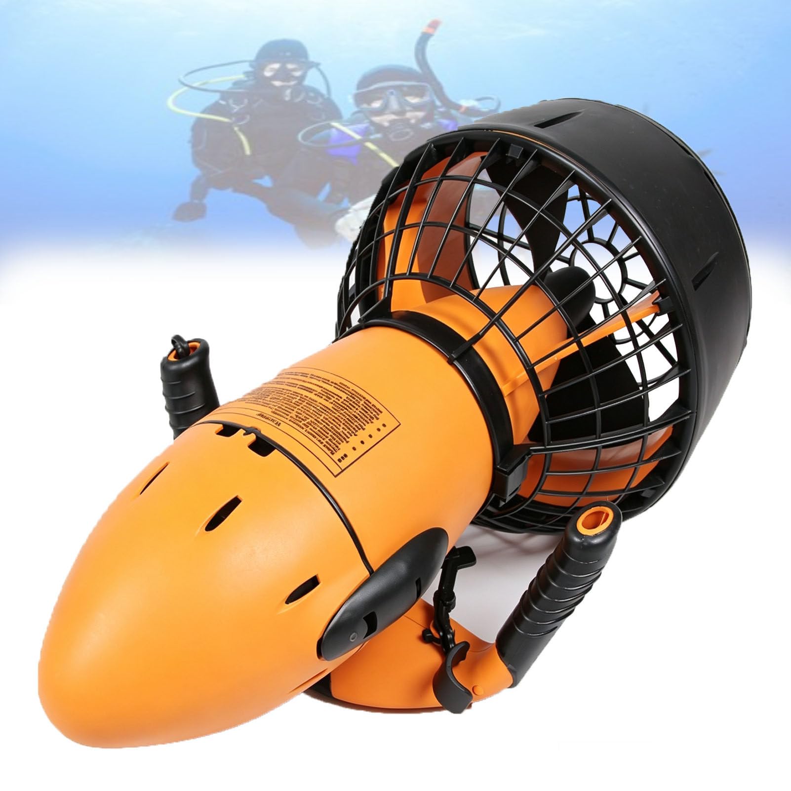 Scooter Submarino con Motor Sin Escobillas De 500 W, Velocidad Máxima De 3,7 mph, Autonomía De 60 Minutos, Hélice Ligera para Buceo, Snorkel Y Aventuras En La Playa