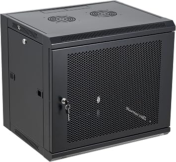 9U Wall Mount Server Cabinet Network Rack Vented Enclosure Locking Door