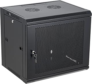 9U Wall Mount Network Rack Cabinet Enclosure, Vented Door, 133lbs, Tedgetal SE Series