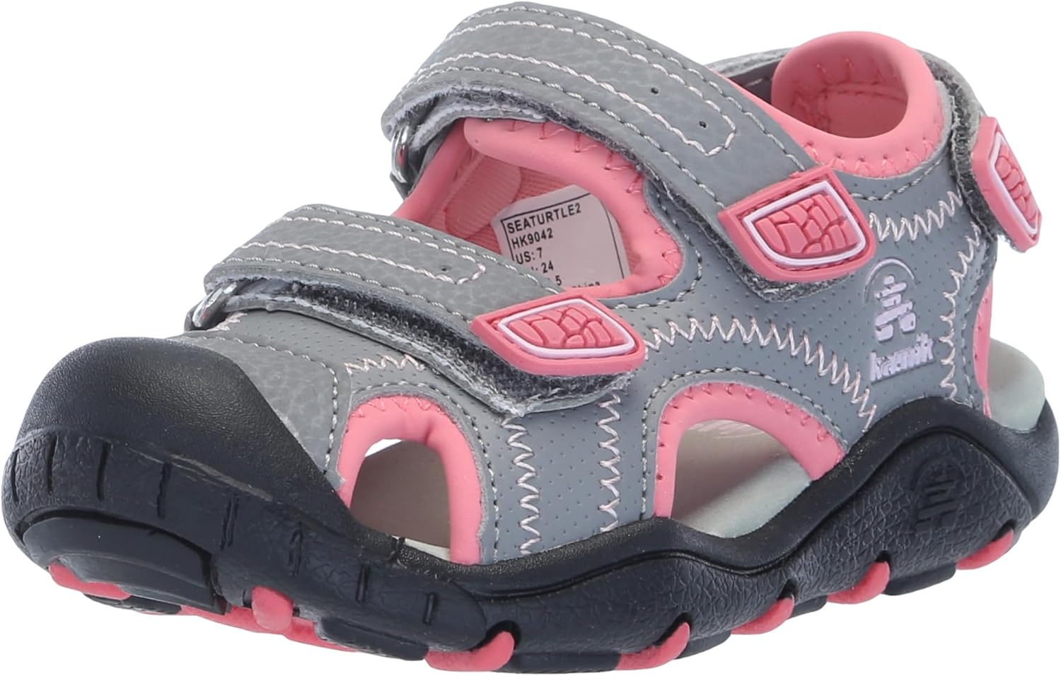 Kamik Girl's Seaturtle 2 (Toddler/Little Kid/Big Kid) Light Grey Pink 13 Little Kid M