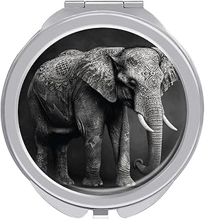 Espejo de maquillaje de viaje con imagen de e...