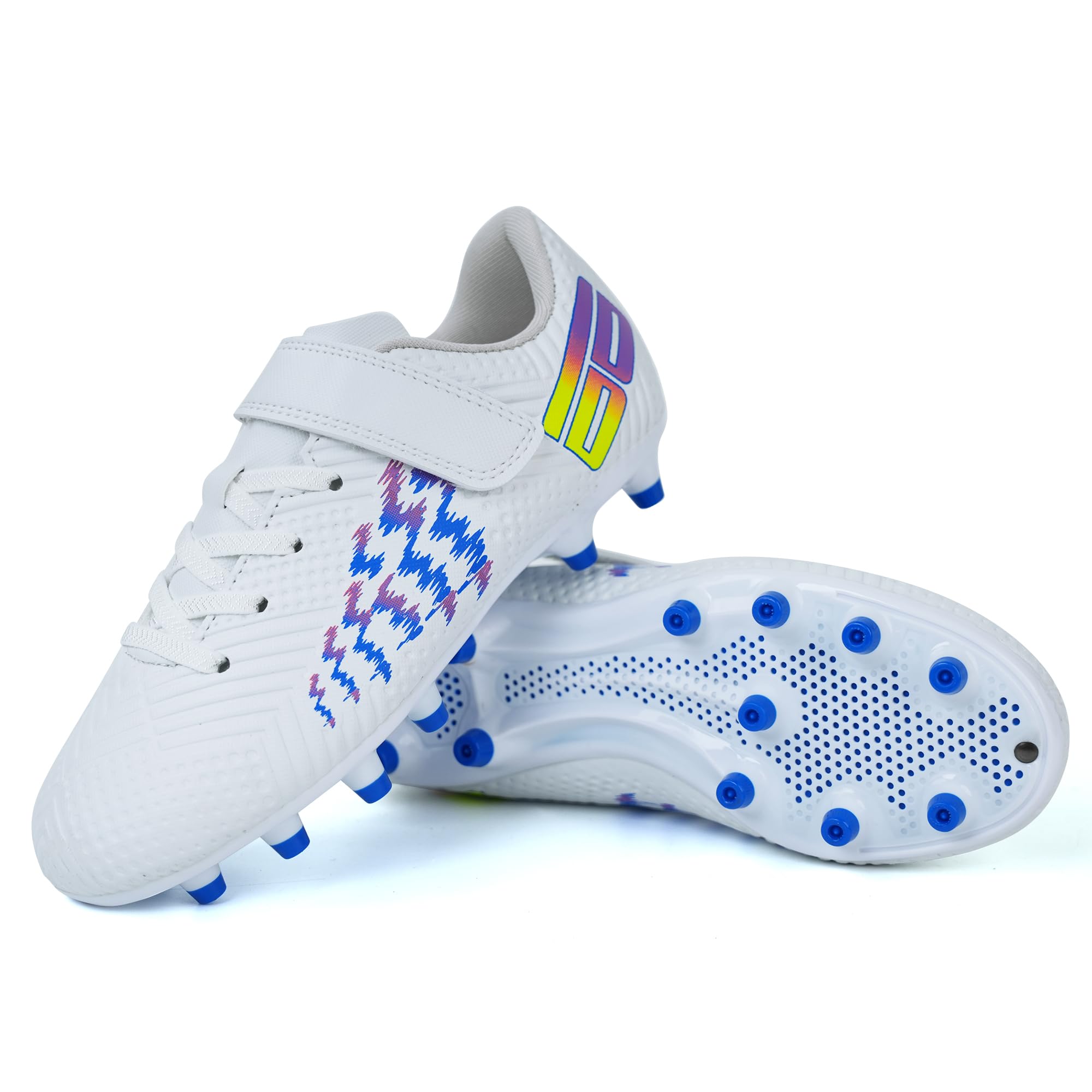 JABASIC Chaussures de Football pour Enfants Garçons et Filles