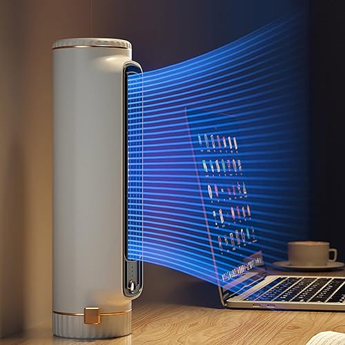 Miniatura 7 de Qiopertar Acondicionador de cabeza remoto automático portátil USB Mini acondicionador personal con 3 velocidades con sacudida automática de la