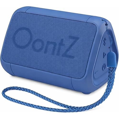 OontZ Angle Solo Portable Bluetooth Speaker - Ultra Portable, 14 Hours of Playtime, 100ft Wireless Range, Waterproof, Budget-Friendly Speaker for Travel, Outdoor or Home, Great Gift (Blue)