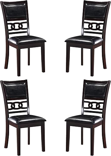 Miniatura 13 de New Classic Furniture Sillas de comedor Gia, juego de 2, color marrón Marrón,Ebany,Gris,Cereza