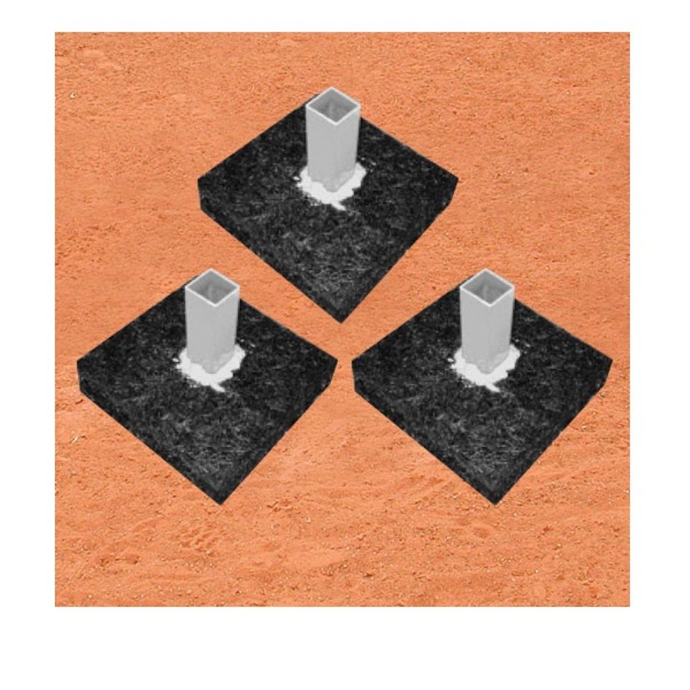 Baseball Bases Anchor Foundation by Makers Inc, Set of 3
