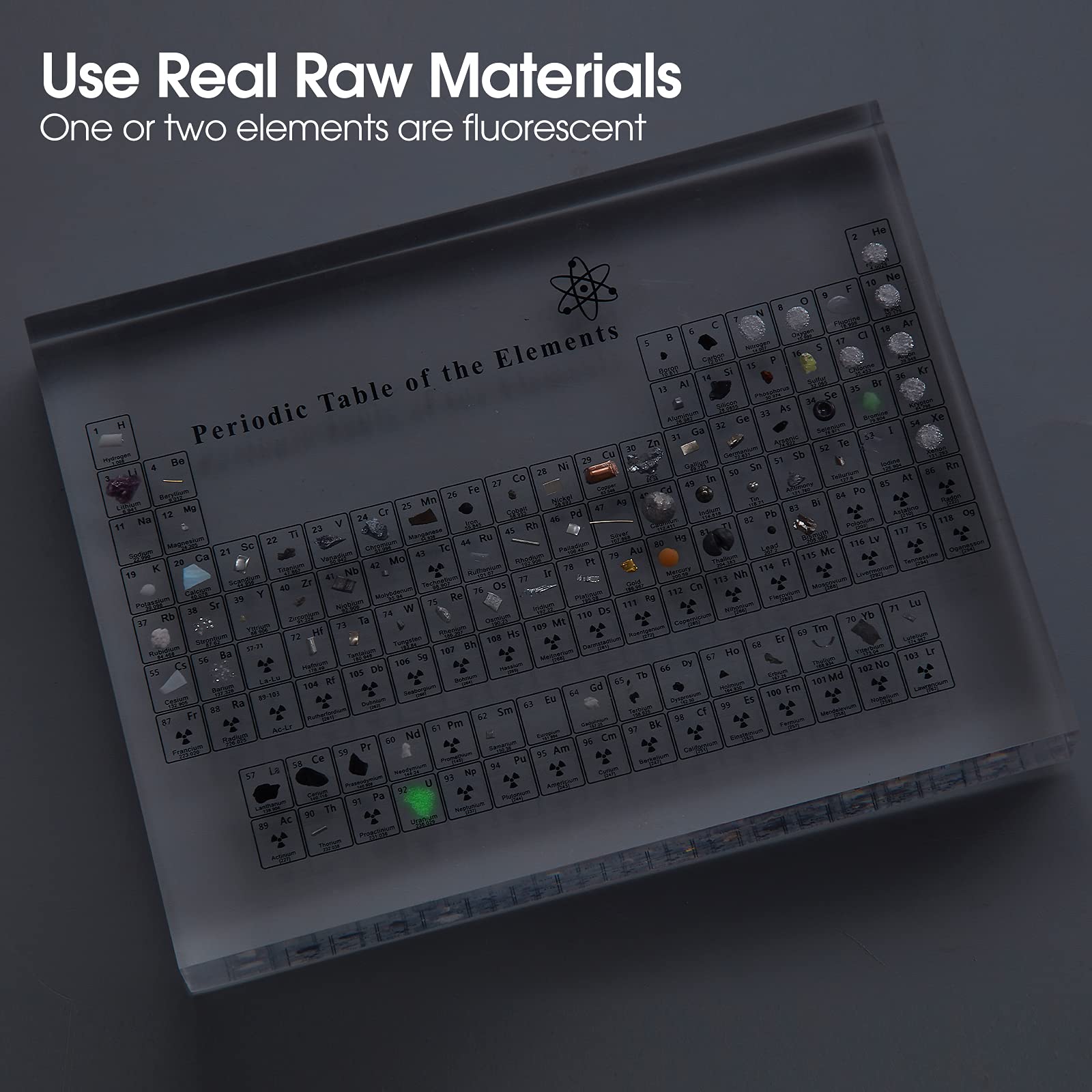 Buy Live Periodic Table of Elements! Acrylic Periodic Table with Real