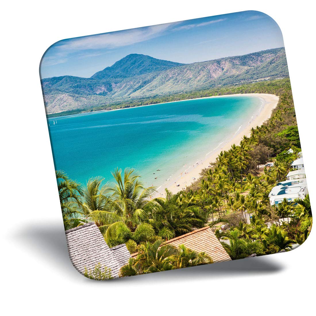 Destination Vinyl Ltd Fridge Magnet - Port Douglas Beach Australia 2608