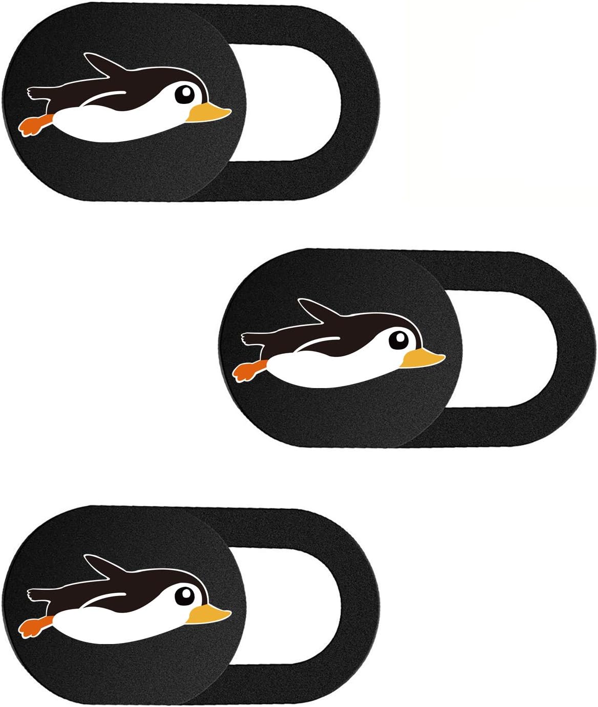 SIREG Webcam Cover Slide 0.027in Ultra Thin Web Camera Cover for Laptops Smartphone PC Tablets for Protecting Your Privacy Security (Penguin – Black & 3 Pack) SIREG Webcam Cover Slide 0.027in Ultra Thin Web Camera Cover for Laptops Smartphone PC Tablets for Protecting Your Privacy Security (Penguin – Black & 3 Pack)