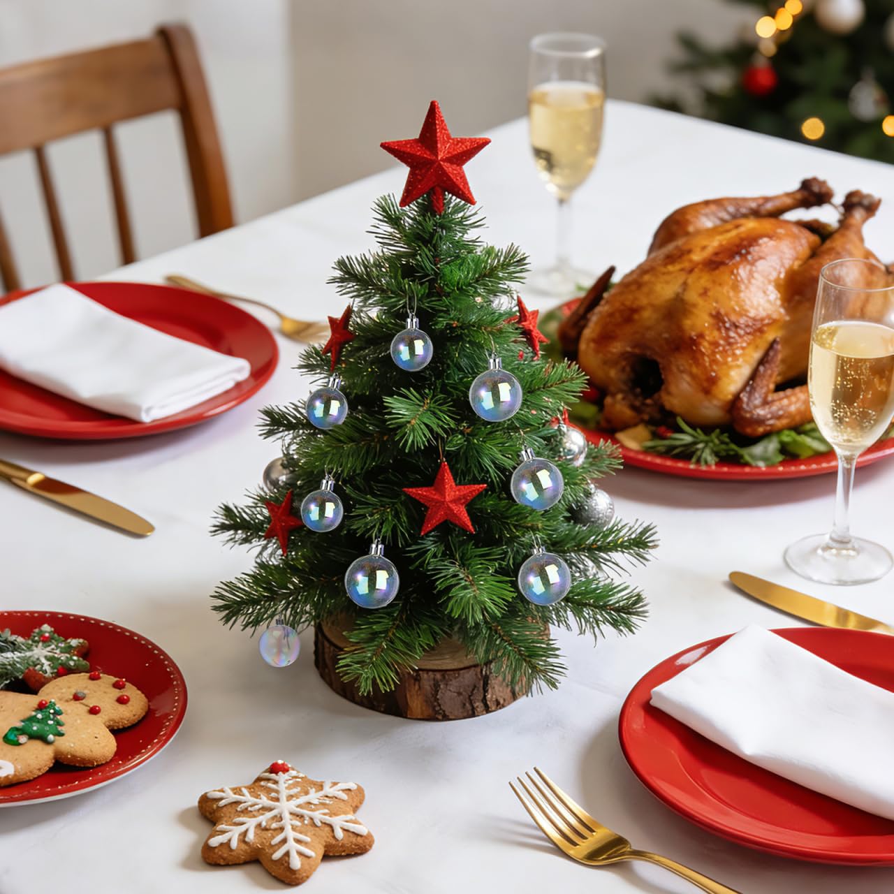 Housoutil Palla Di Natale 18 Palline Di Plastica Iridescenti Palla Di Natale Fai Da Te Appesa All'albero Di Natale Ornamenti Natalizi Infrangibili Per La Festa Di Natale Matrimonio