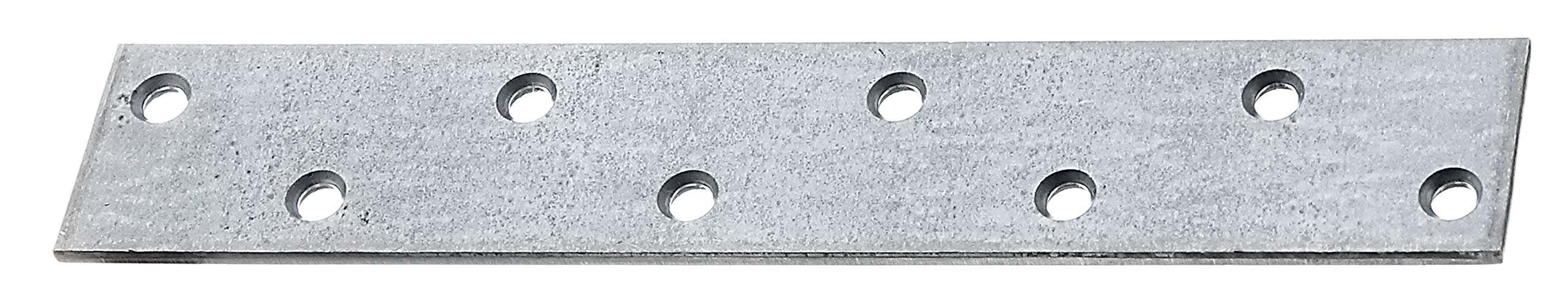 Alberts Sendzimirverzinkt Gah- 333904 Flat Connector Sendzimir Galvanised Length 170 Mm X Width 30 Mm X Thickness 3 Mm Pack Of 50