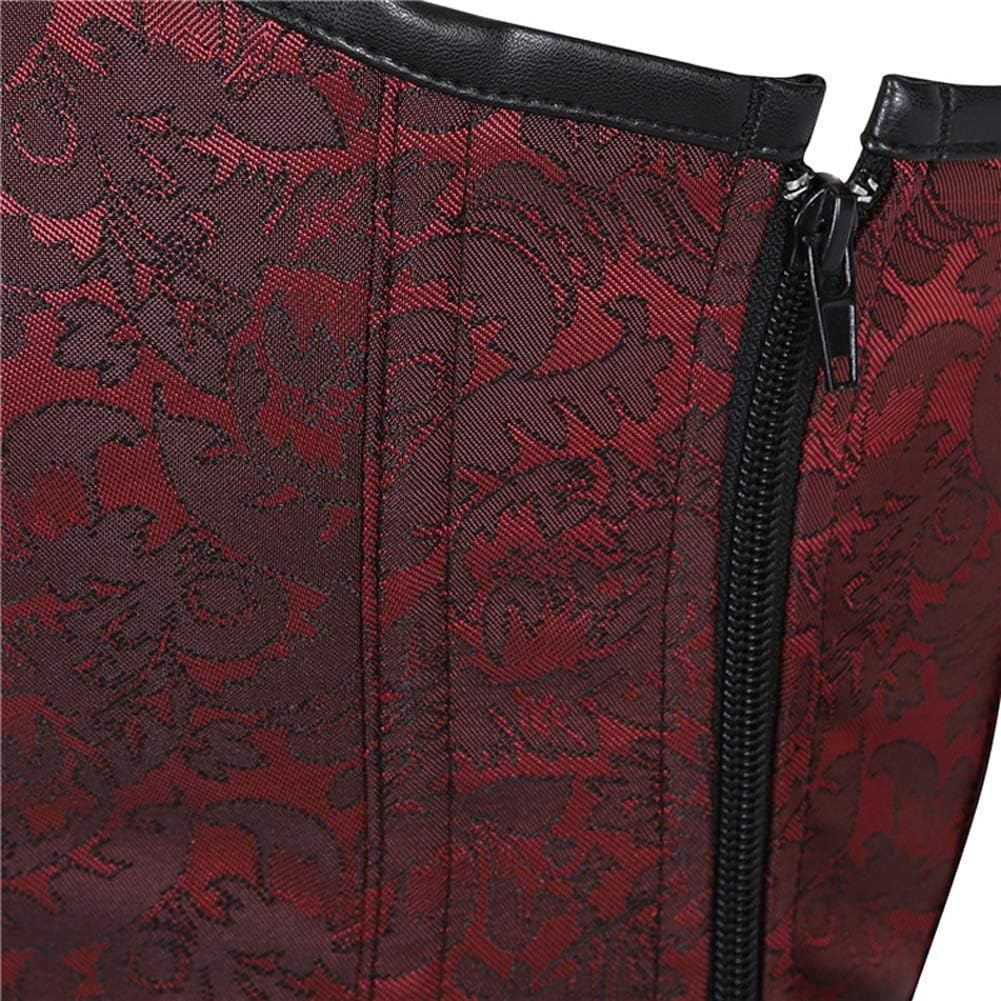 Women's Steampunk Goth Halter Steel Boned Overbust Corset Bustier Tops