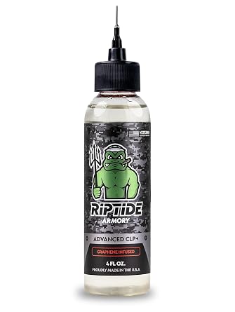 Riptide Armory CLP+ Graphene - Cleans, Lubricates & Protects - Long Lasting Target - Advanced Technology in Nano-Coating Protection - Veteran Owned & Former US Navy Seal Formula 4 oz