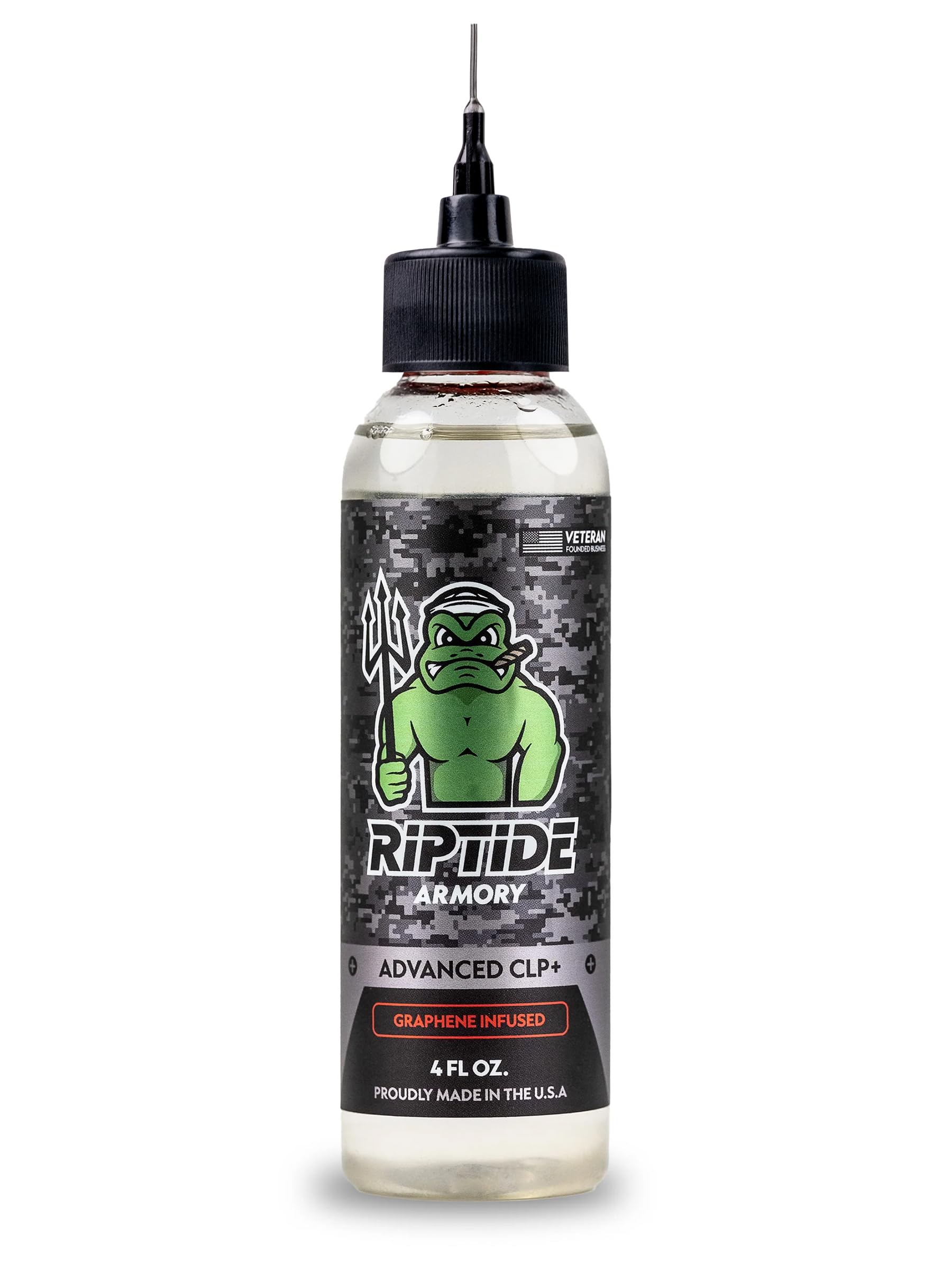 Riptide Armory CLP+ Graphene - Cleans, Lubes, Protects Targeted Long-Lasting Formula - Most Advanced Technology in Nano Coating Protection - Veteran Owned & Formulated by Former US Navy Seal (4oz)