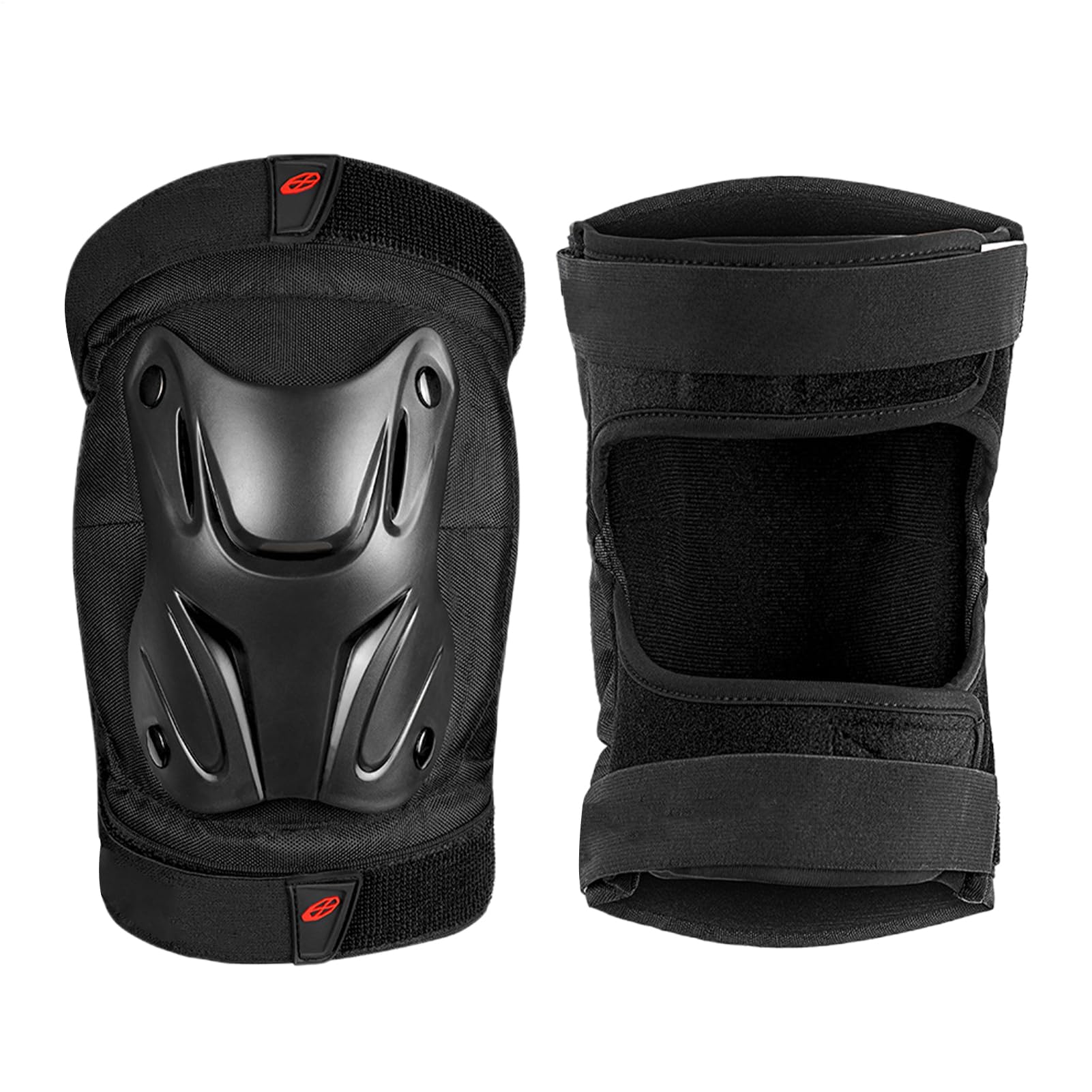 Protège-tibias réglables pour moto, coudières et genouillères adultes - Équipement de protection moto, roller, skateboard