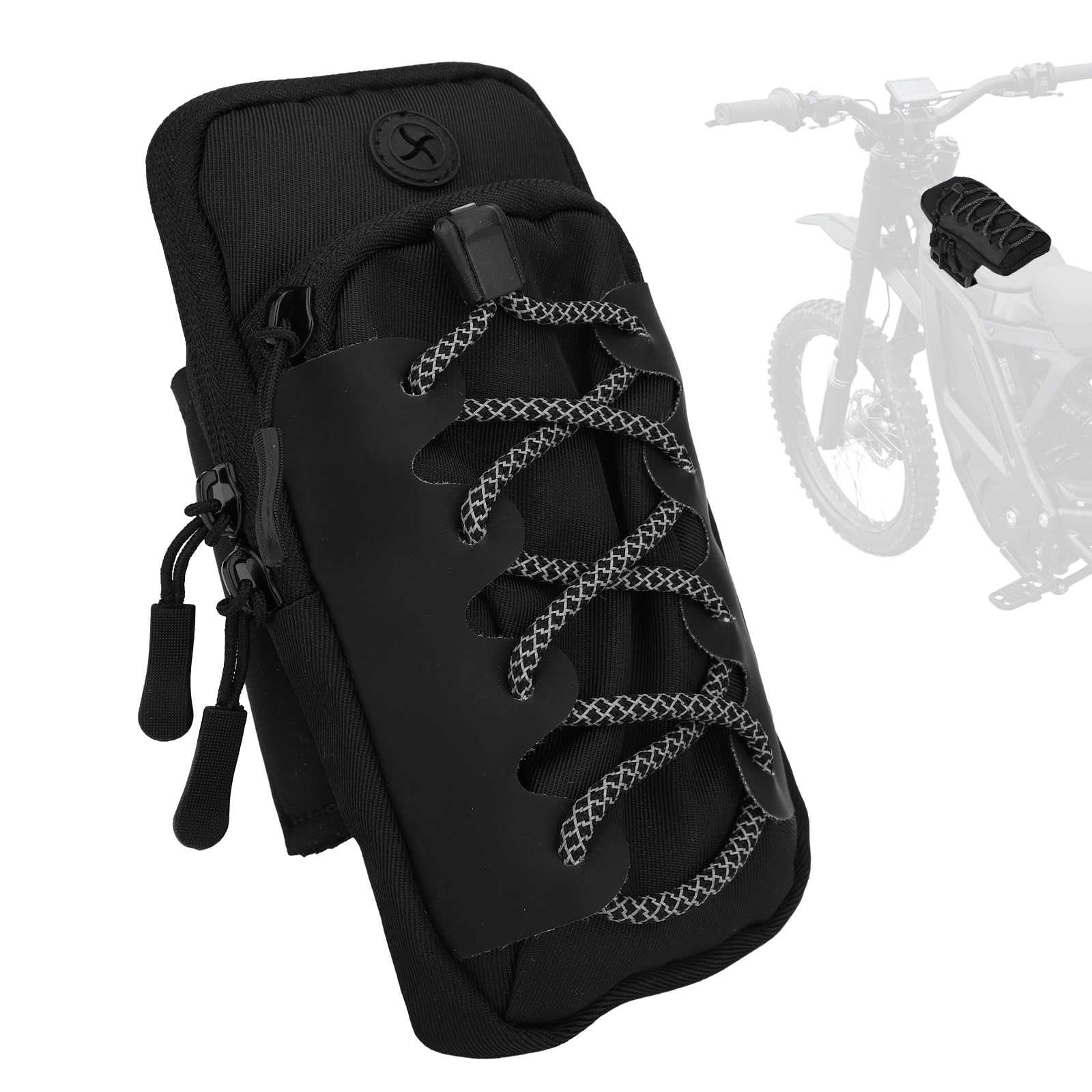 Elektryczna Torba na Motocykl Terenowy Surron LBX Tuttio Soleil 01 Yozma IN10 Eride Pro SS SR S, Wodoodporna Dwuwarstwowa z Regulowaną Gumką na Telefon Dowód Osobisty Klucze Napoje