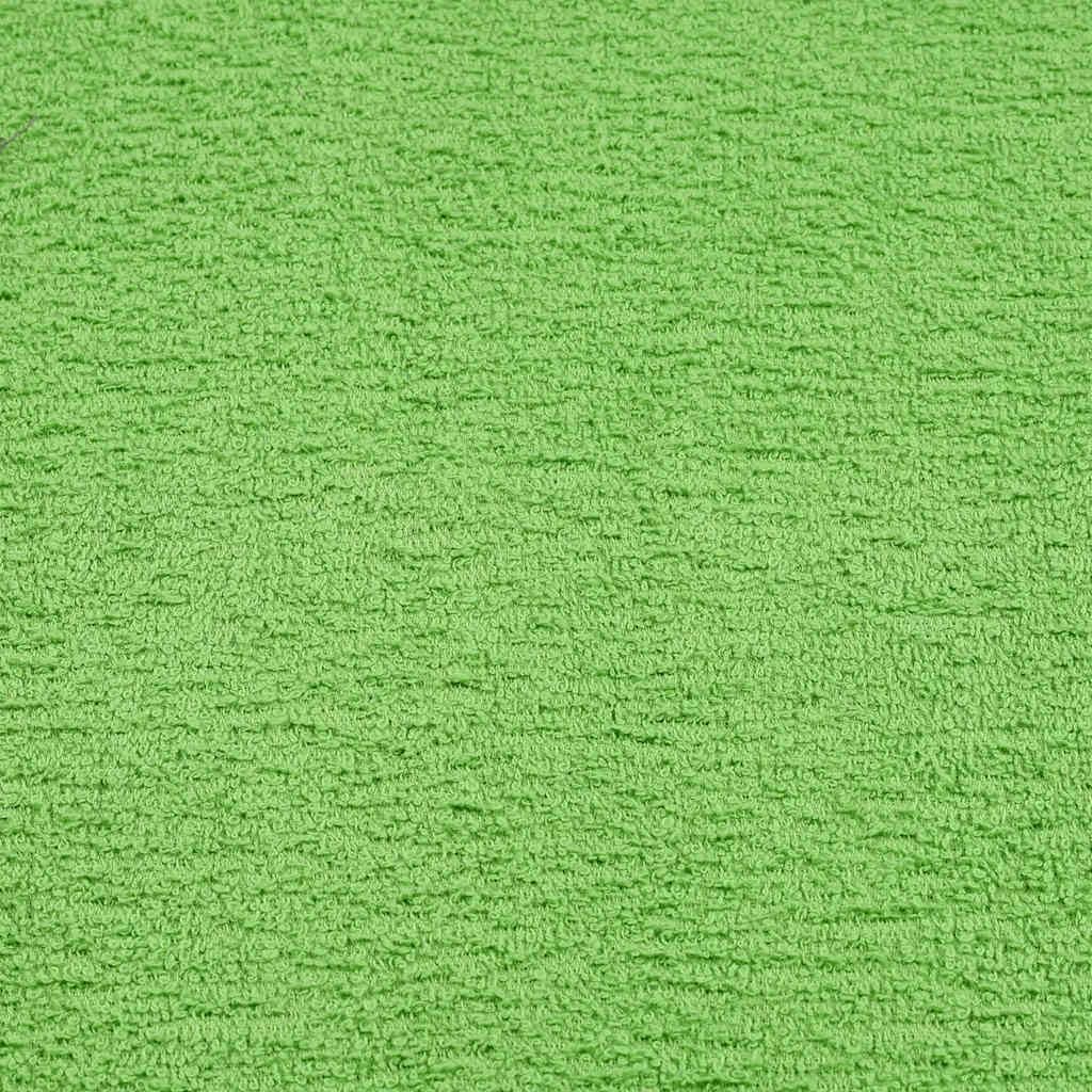 Frog Lot de 10 gants de toilette en 100 % coton, vert pomme, 30 x 30 cm, 360 g/m², pour salle de bain, invités, sauna et plage, absorbants, doux pour sécher