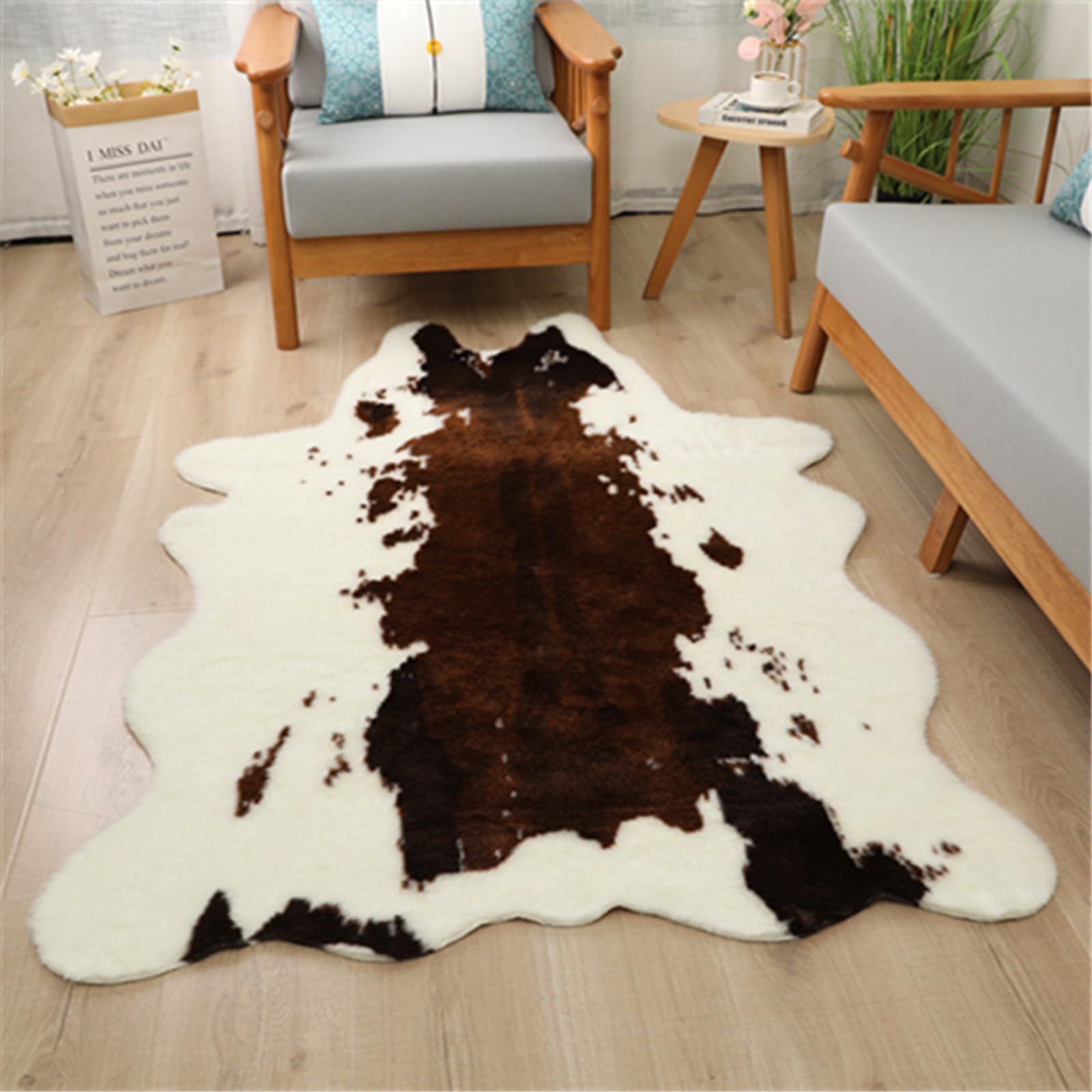 Tapis à imprimé zèbre,Tapis Peau de Vache,Tapis imprimé Cowhide,Tapis imprimé Animal,imprimé Animal Tapis pour la Maison,Lavable,suède Artificiel,pour l'espace de Vie,Le Salon,la Chambre