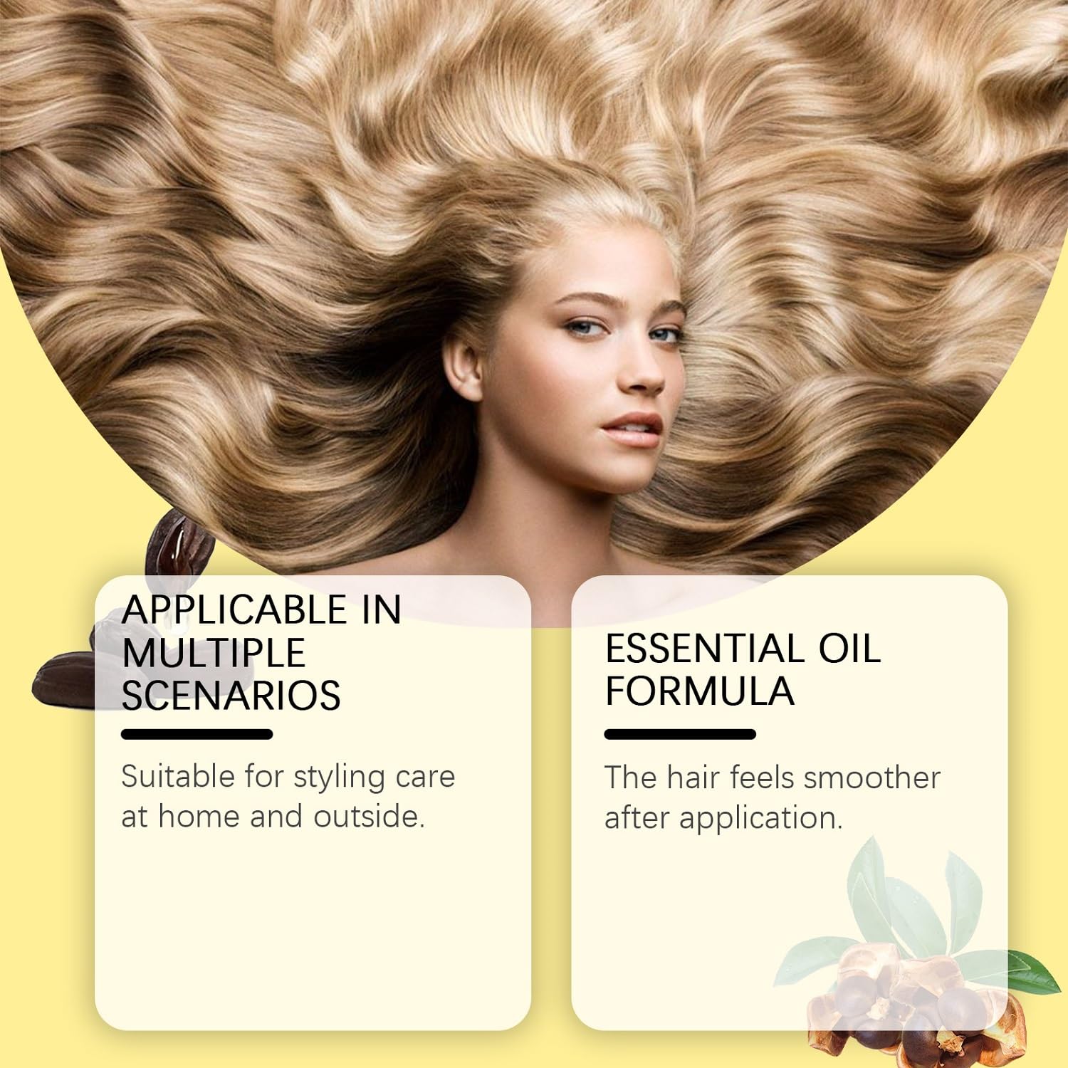 Conditioning Oil Spray Scalp & Hair Strengthener, Leave-in Hair Conditioning Oil with Jojoba Oil and Shea Butter, Scented Hair Oil Spray, Improve Dry and Frizzy 80ML - Image 3