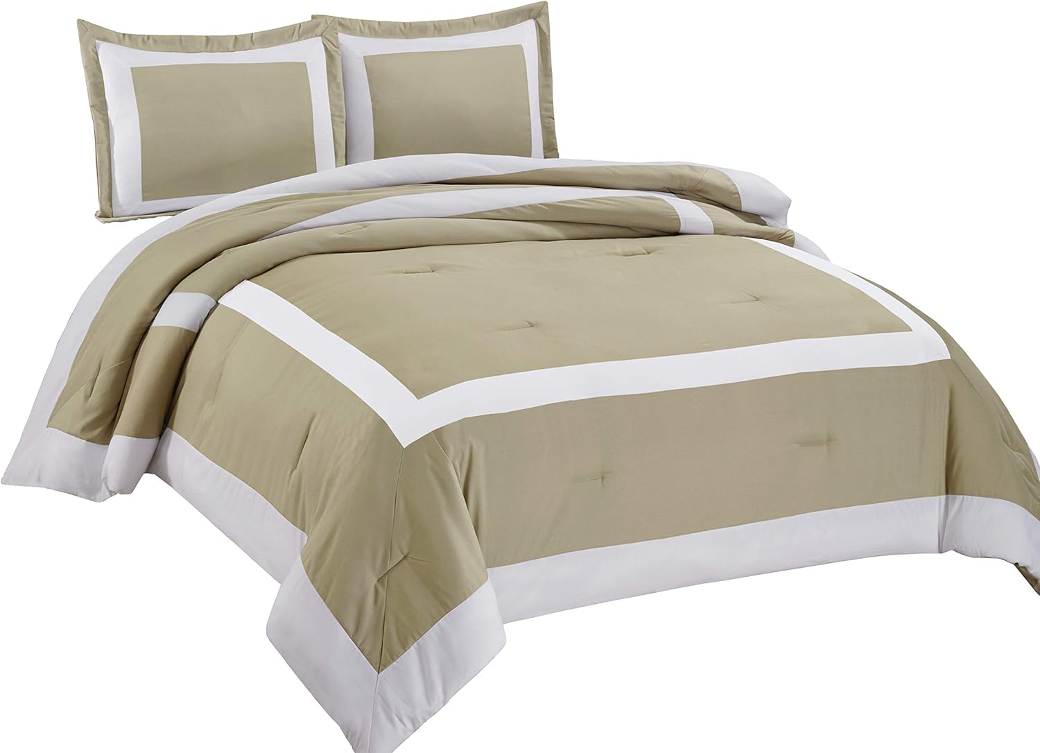 Chezmoi Collection Sheraton 3Piece Hotel Style Square