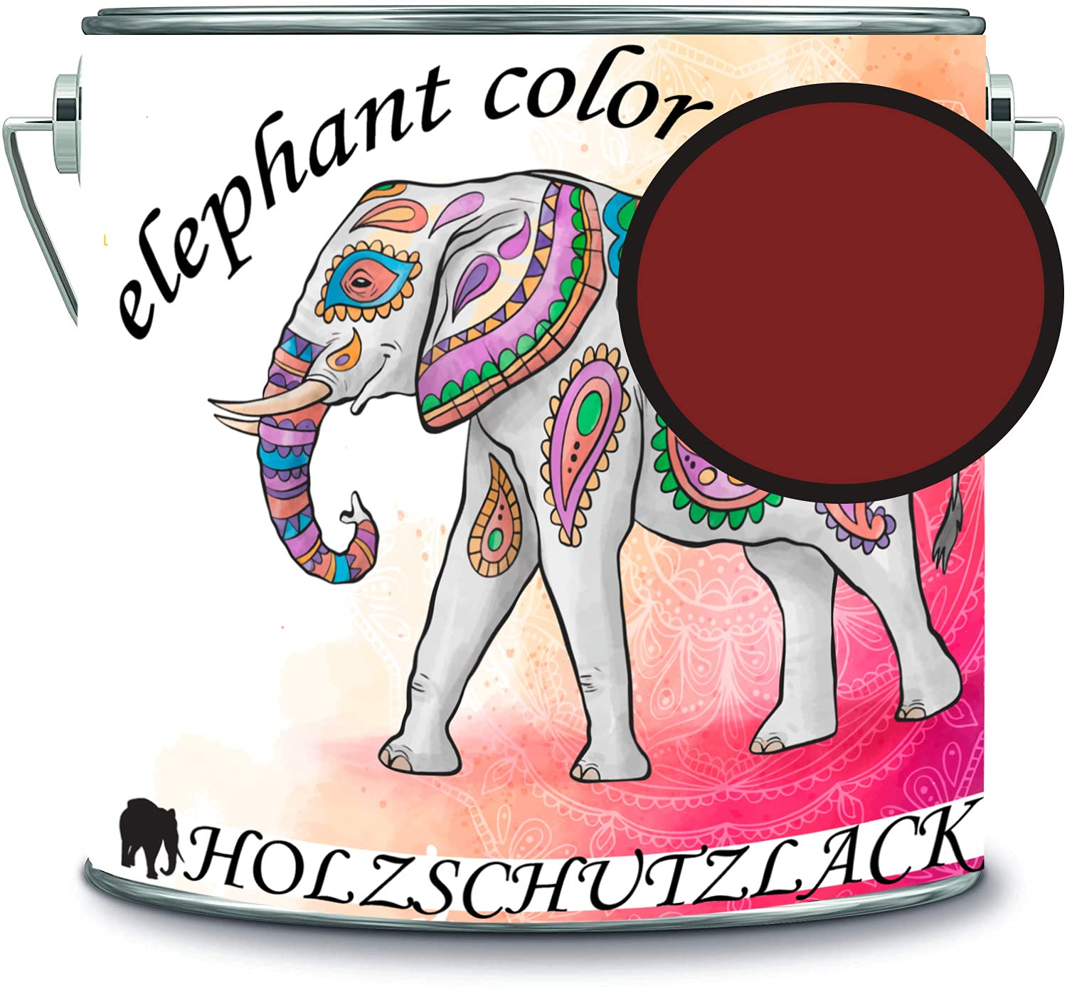 Vernis de protection pour bois Elephant color RAL 3011 marron rouge extérieur
