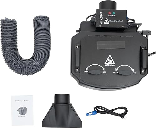 Miniatura 9 de Gdrasuya10 Máquina de niebla baja de 6000 W, escenario de boda, efecto de humo de hielo seco, nebulizador de tierra de hielo seco, máquina de humo