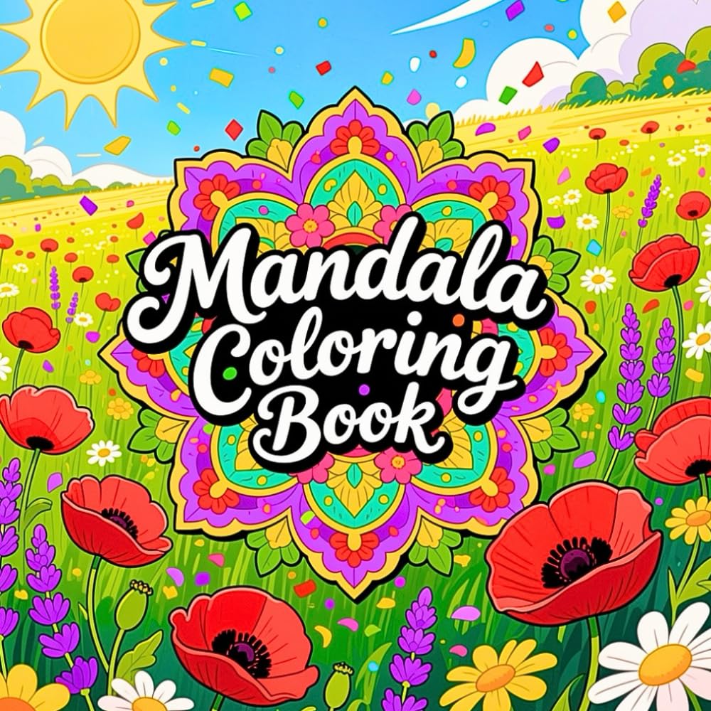 Mandala Coloring Book for Adult Calm Meditation and Creative Flow Featuring Symmetric Mandala Patterns for Stress Relief Mindfulness and Artistic Coloring