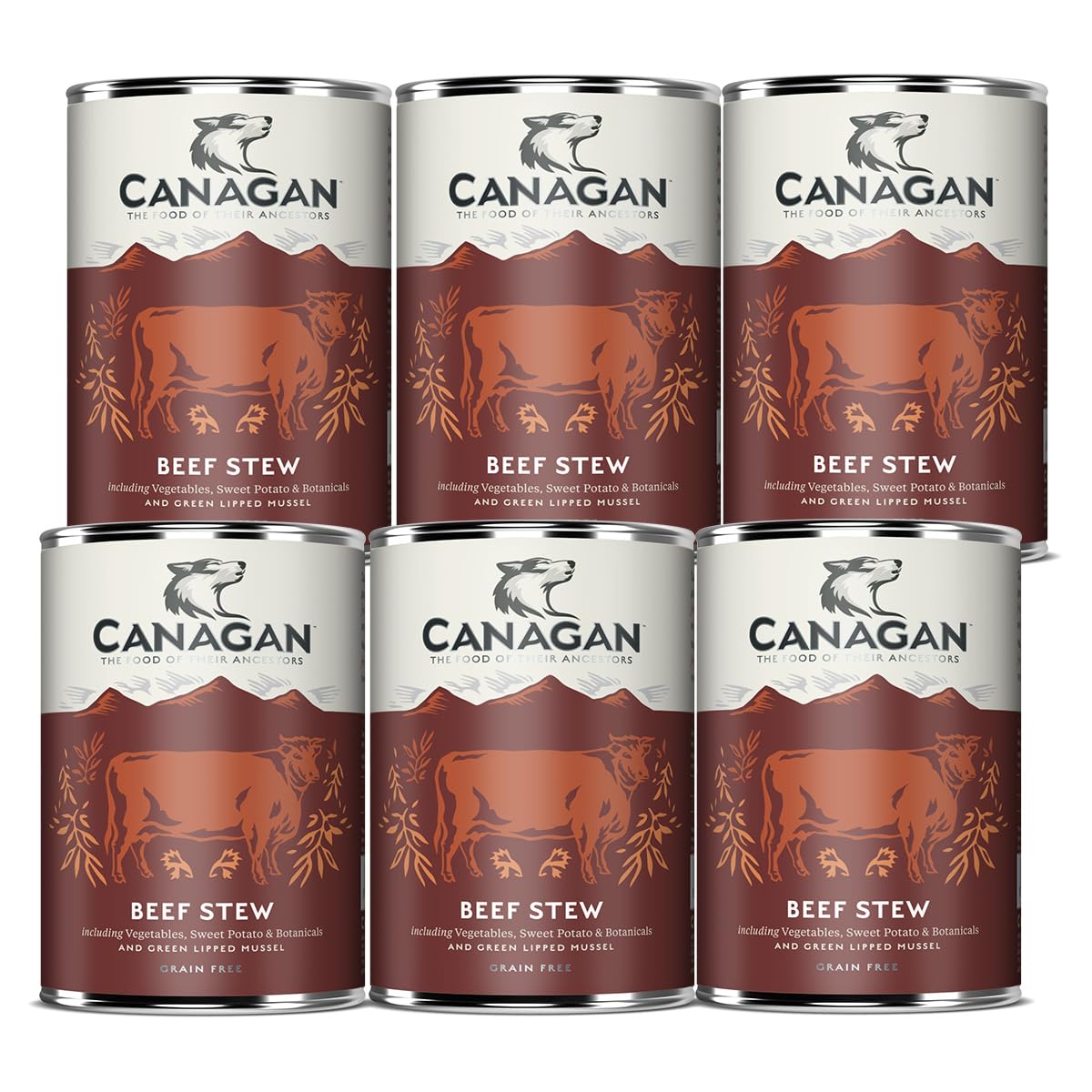 Amazon.co.jp: カナガン ドッグフード ビーフシチュー 缶詰 （400g×6缶