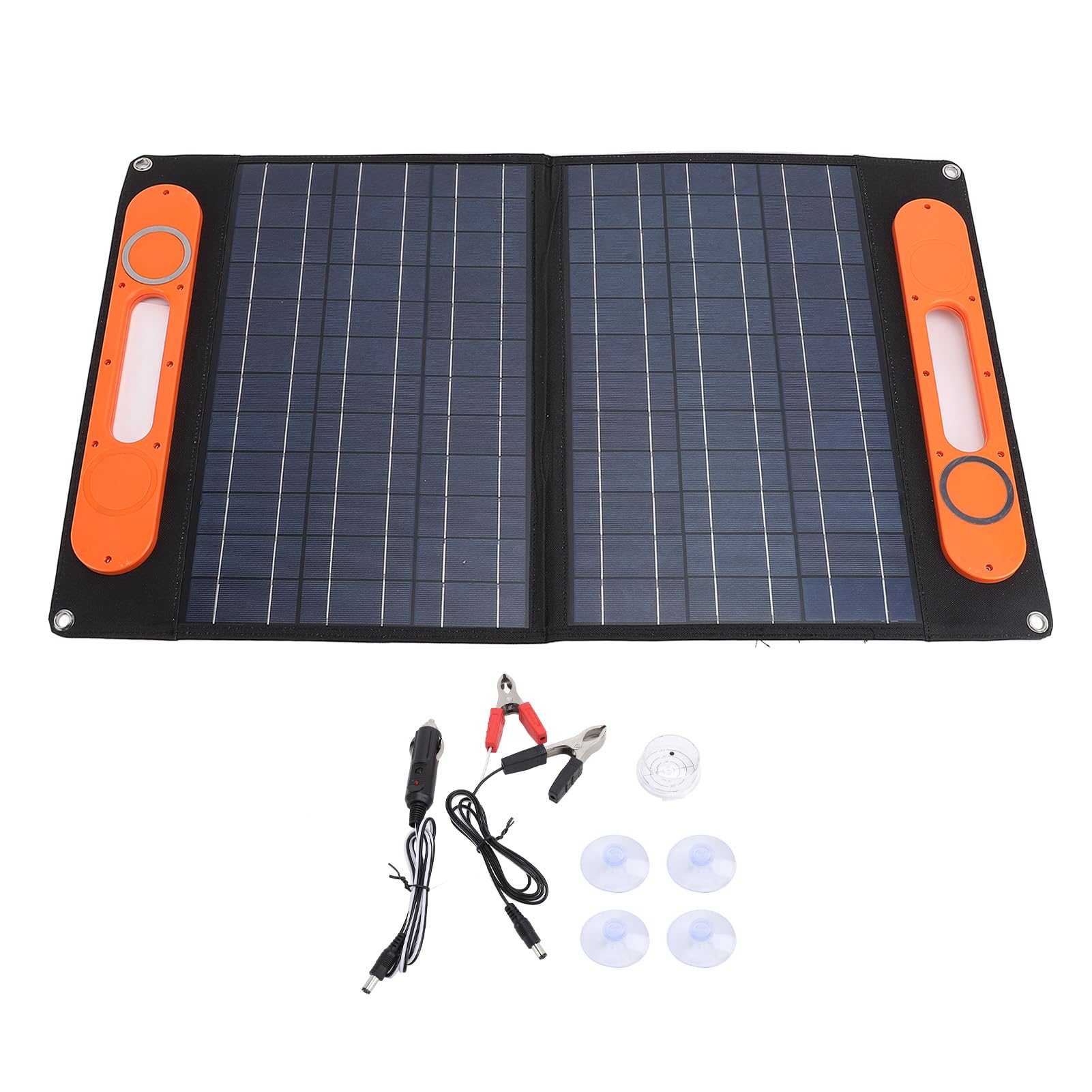 Yctze Przenośny Panel Słoneczny 18 V 100 W — Składany, Wodoodporny i Wodoodporny, Wydajny Samochód z Krzemu Monokrystalicznego, Samochód Kempingowy, podróż i łódź z wygodną kieszenią do Przechowywania