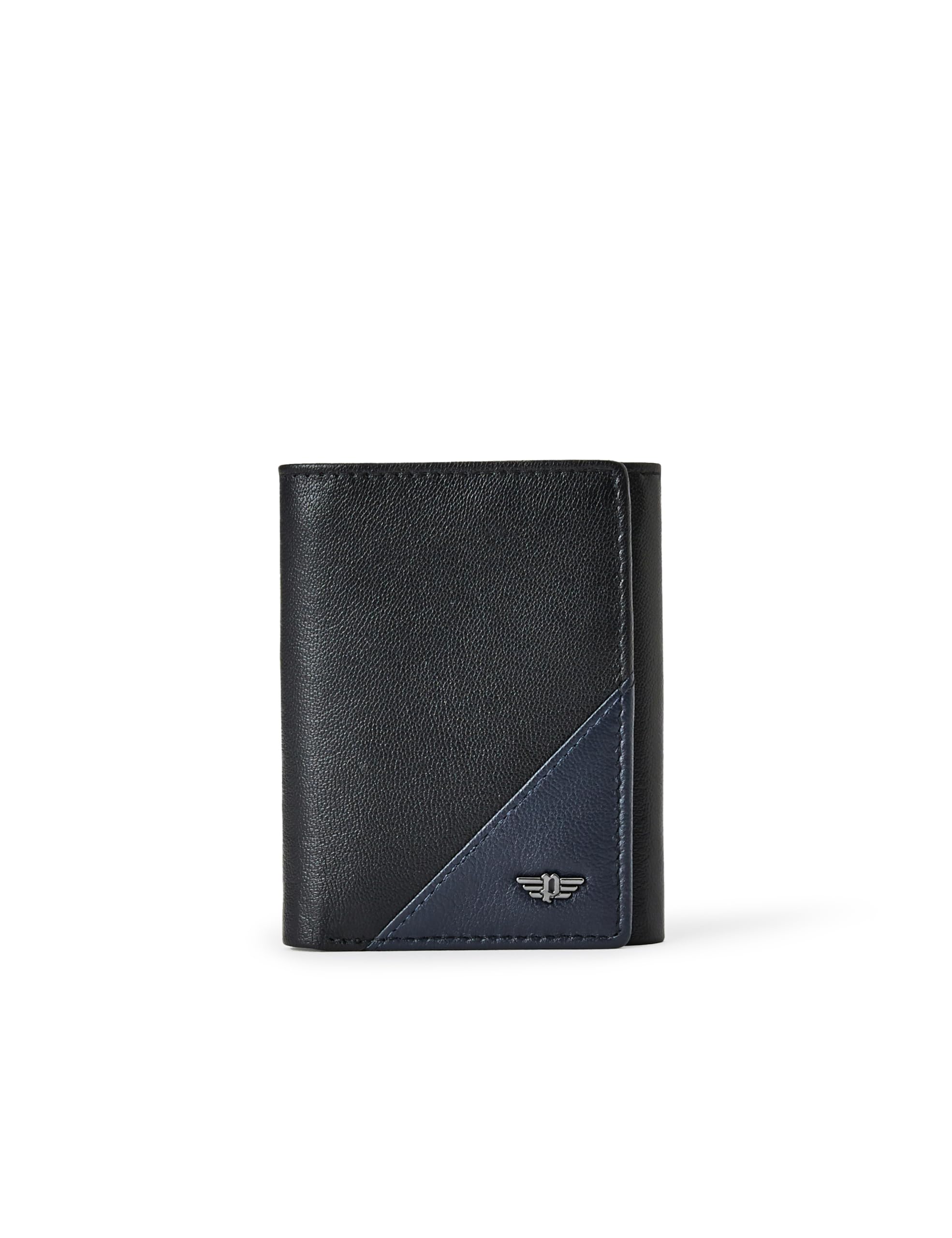 Groix Men's Leather Tri-Fold Wallet - Black