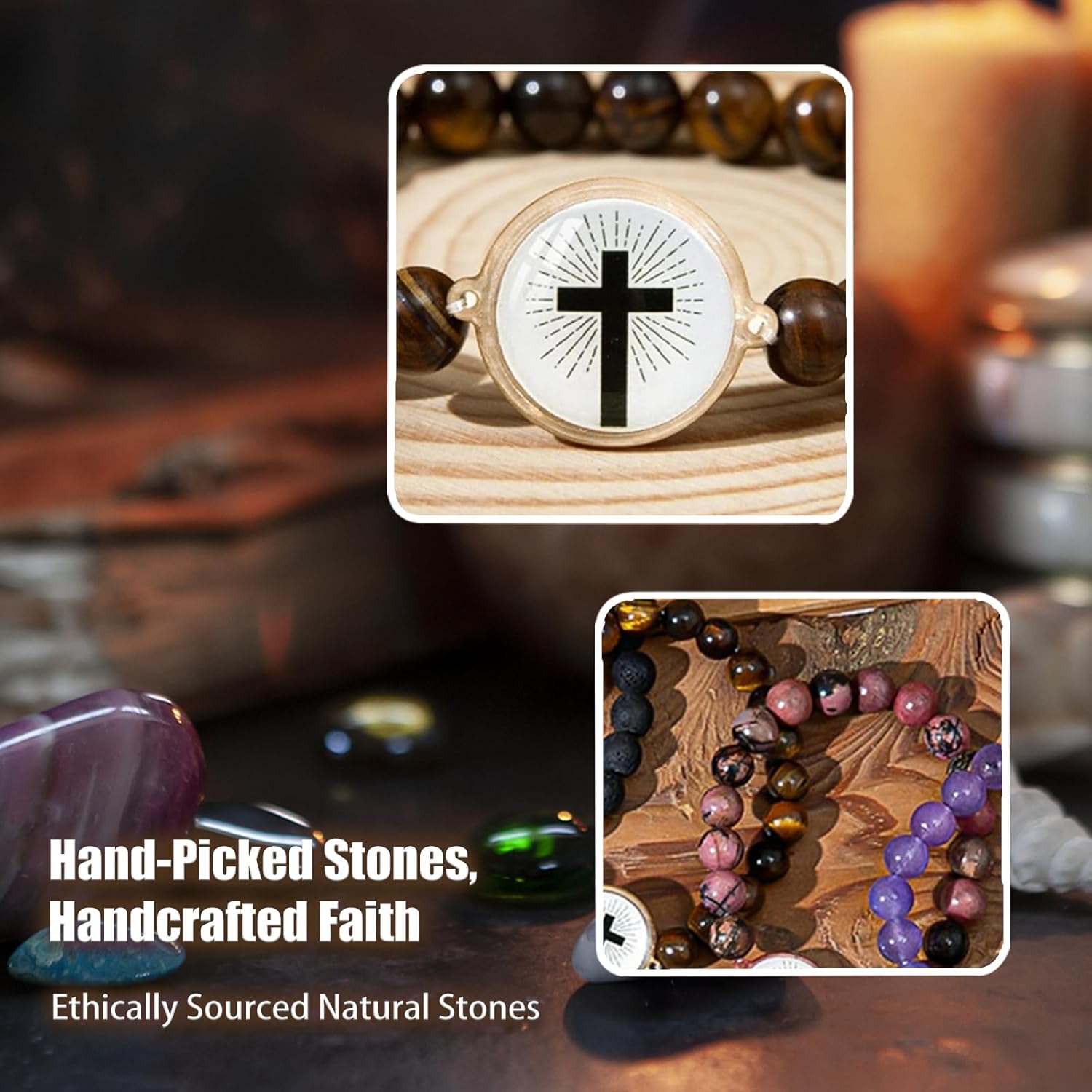 Daily Bible Verse Bracelet Wearable with NFC, Bible Verse Christian Gift for Women, Men and Teens - Image 4