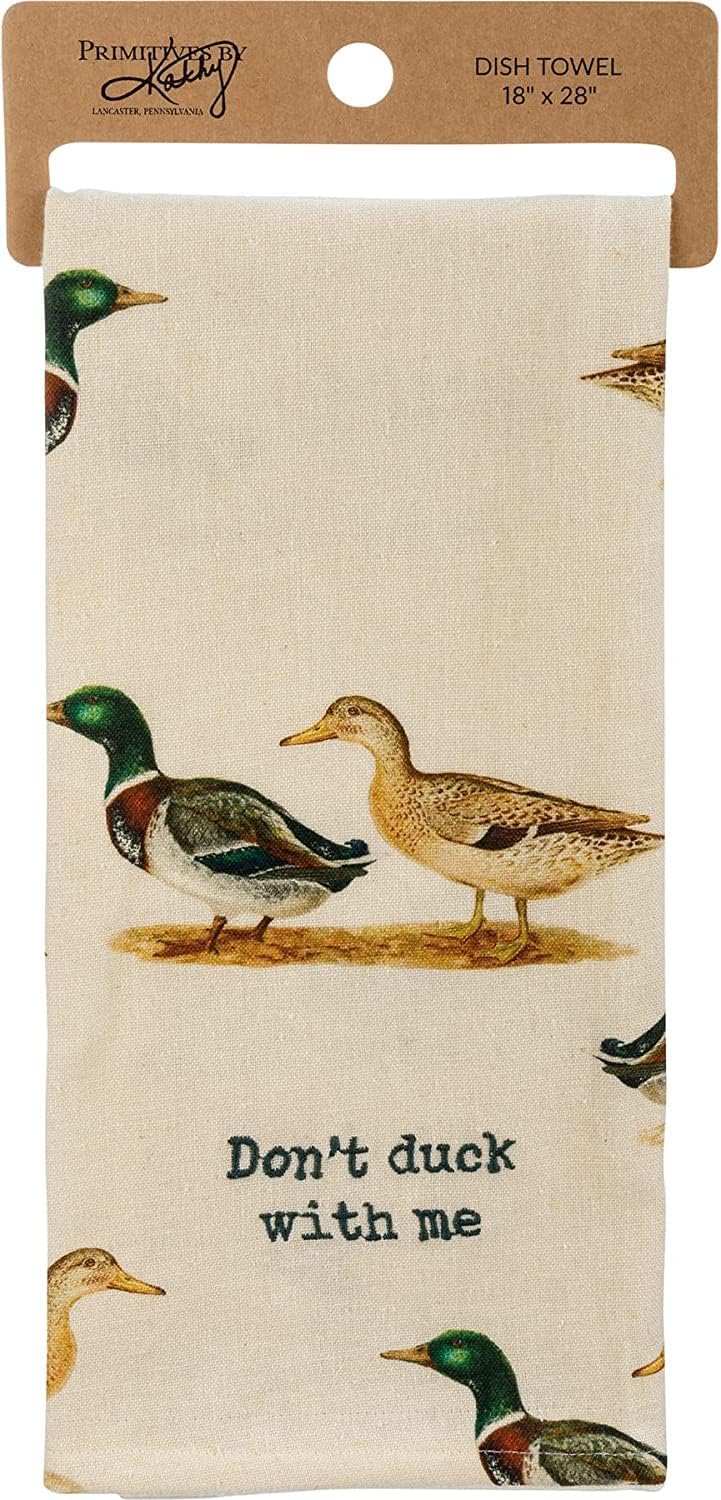 Primitives by Kathy Don't Duck with Me Decorative Kitchen Towel Small - Image 3
