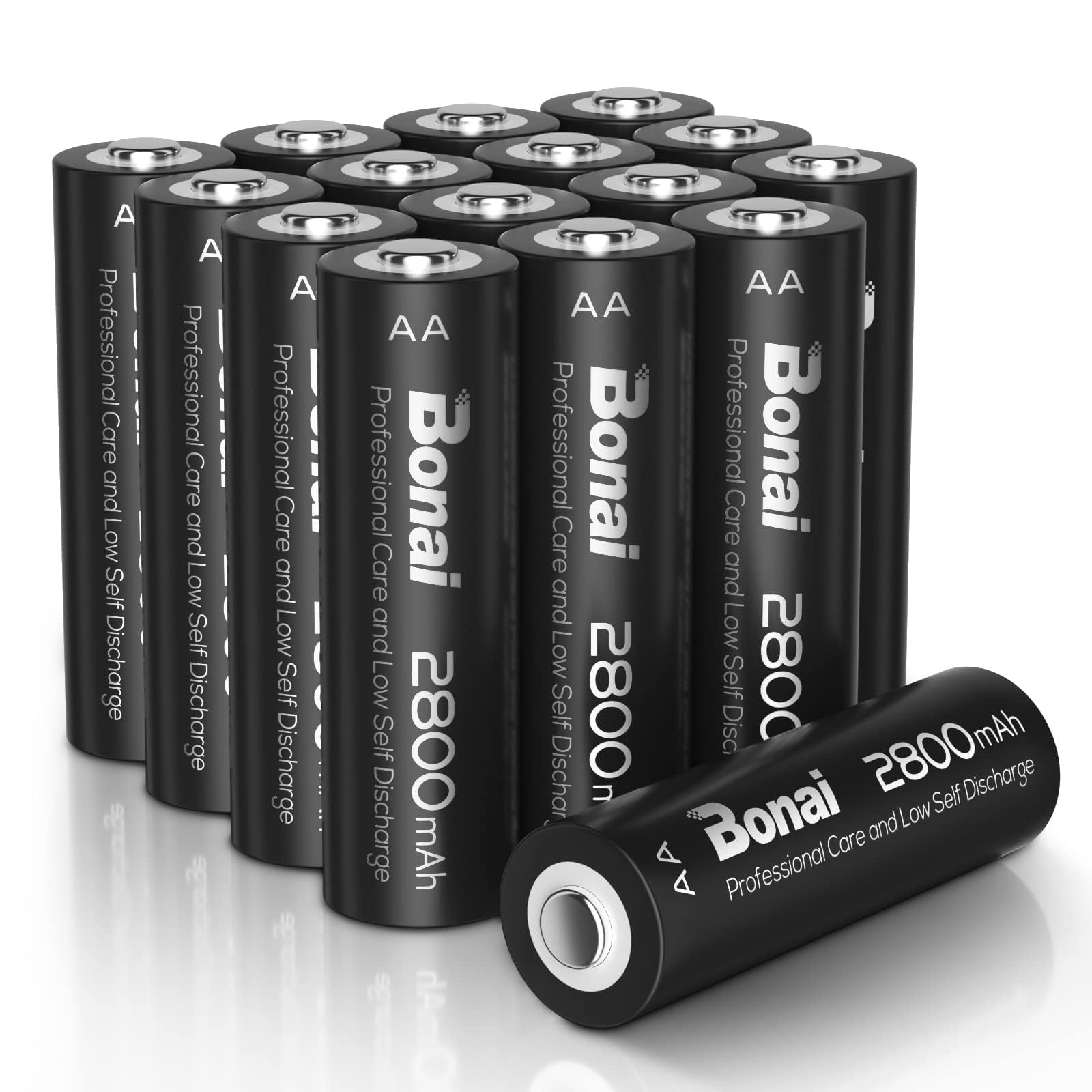 Batterie Ricaricabili AA E AAA Ad Alta Capacità - 3300mAh AA E 1100mAh AAA - Con Caricabatterie LCD - Pacco Da 8 Pezzi - Foto 4