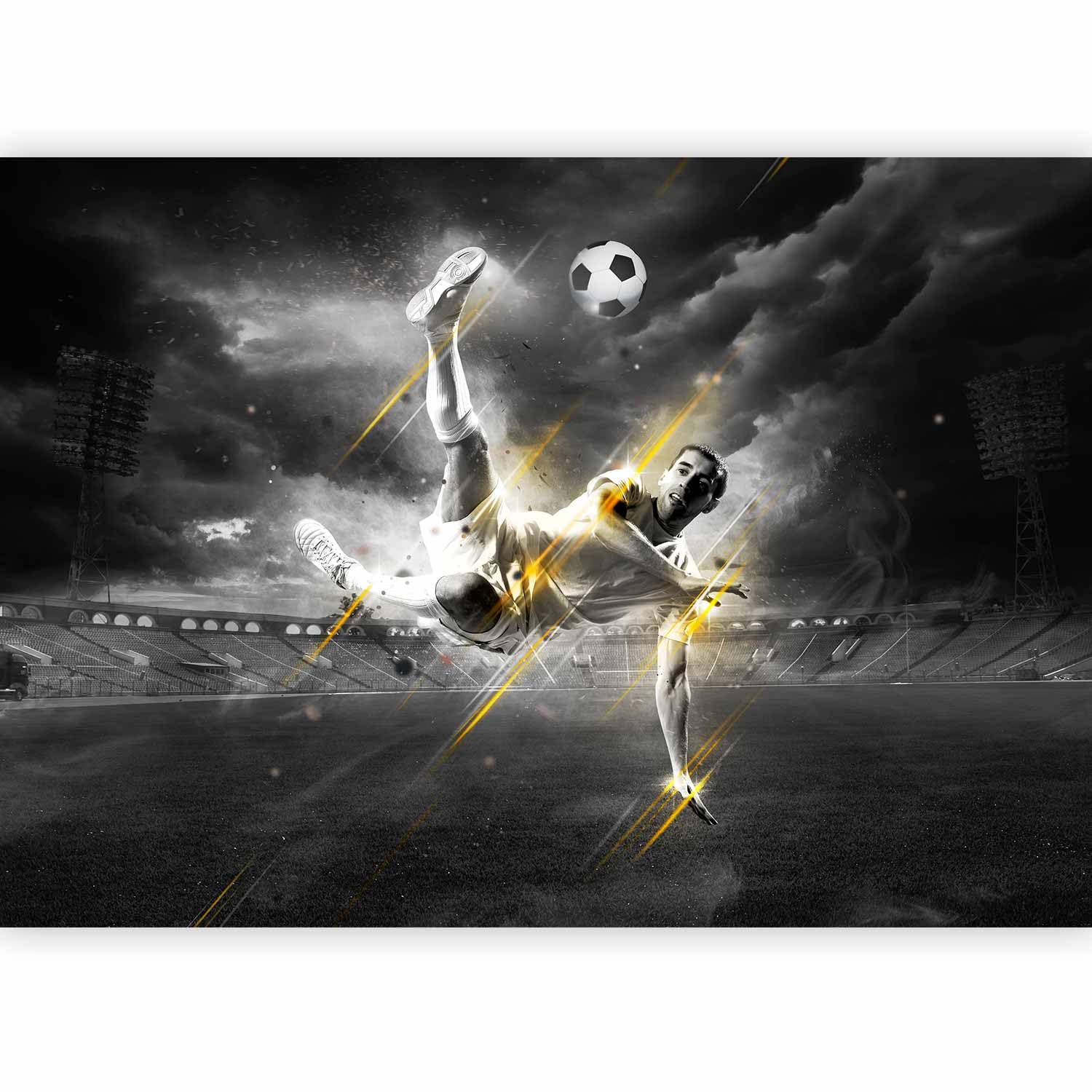 murando Photo Wallpaper Football 250x175 cm Non-Woven Premium Art Print — image 1