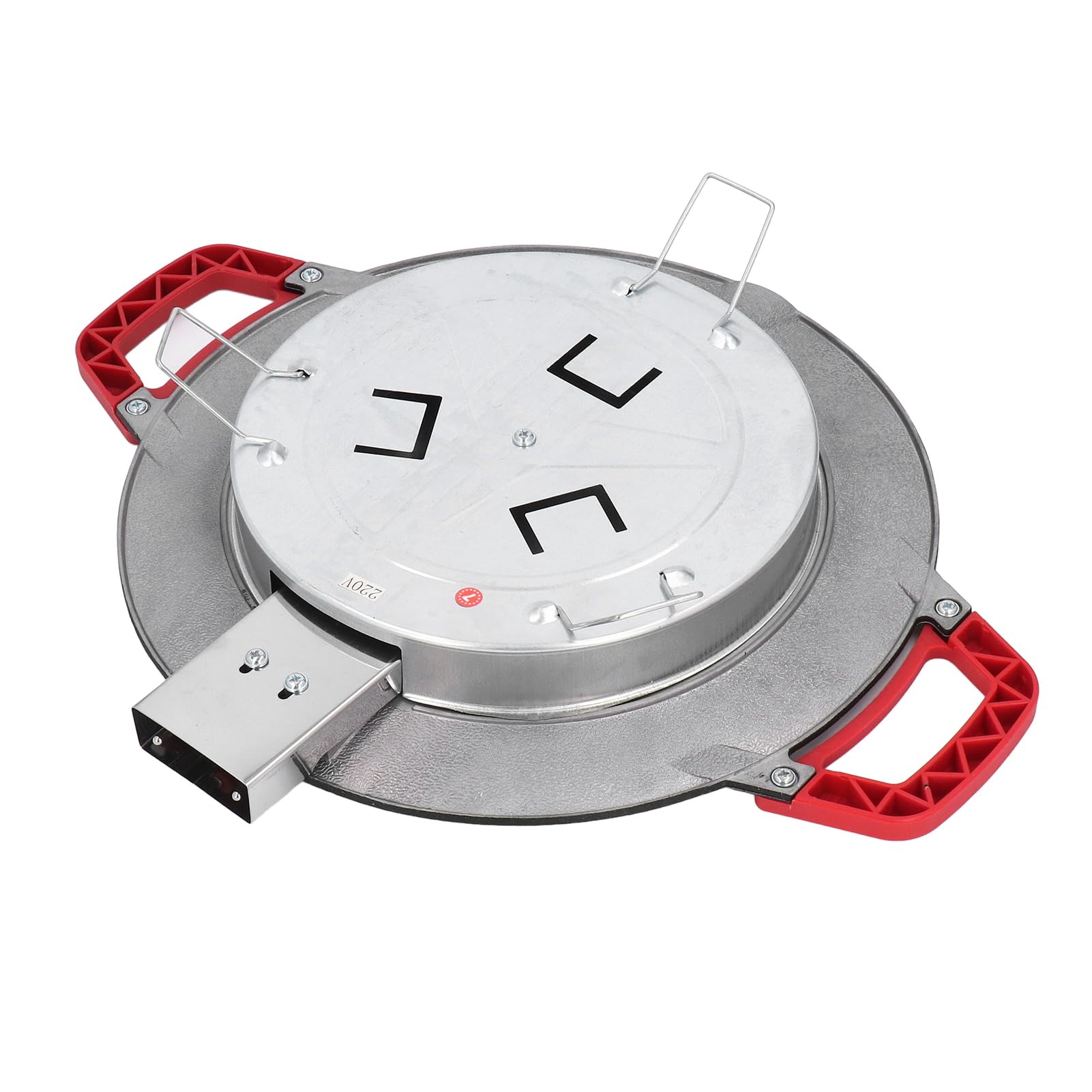 Jiawu Elektrische Grillplatte 30 cm Antihaftbeschichtet Rauchfrei 5-stufig