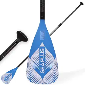 SEAPLUS Carbon Fiber Paddle, 3-PCS Adjustable Paddle for Stand up Paddle Board, SUP Paddle, Adjusted from 67' to 82.6'(1.7-2.1m) 1.65Lb(751g)