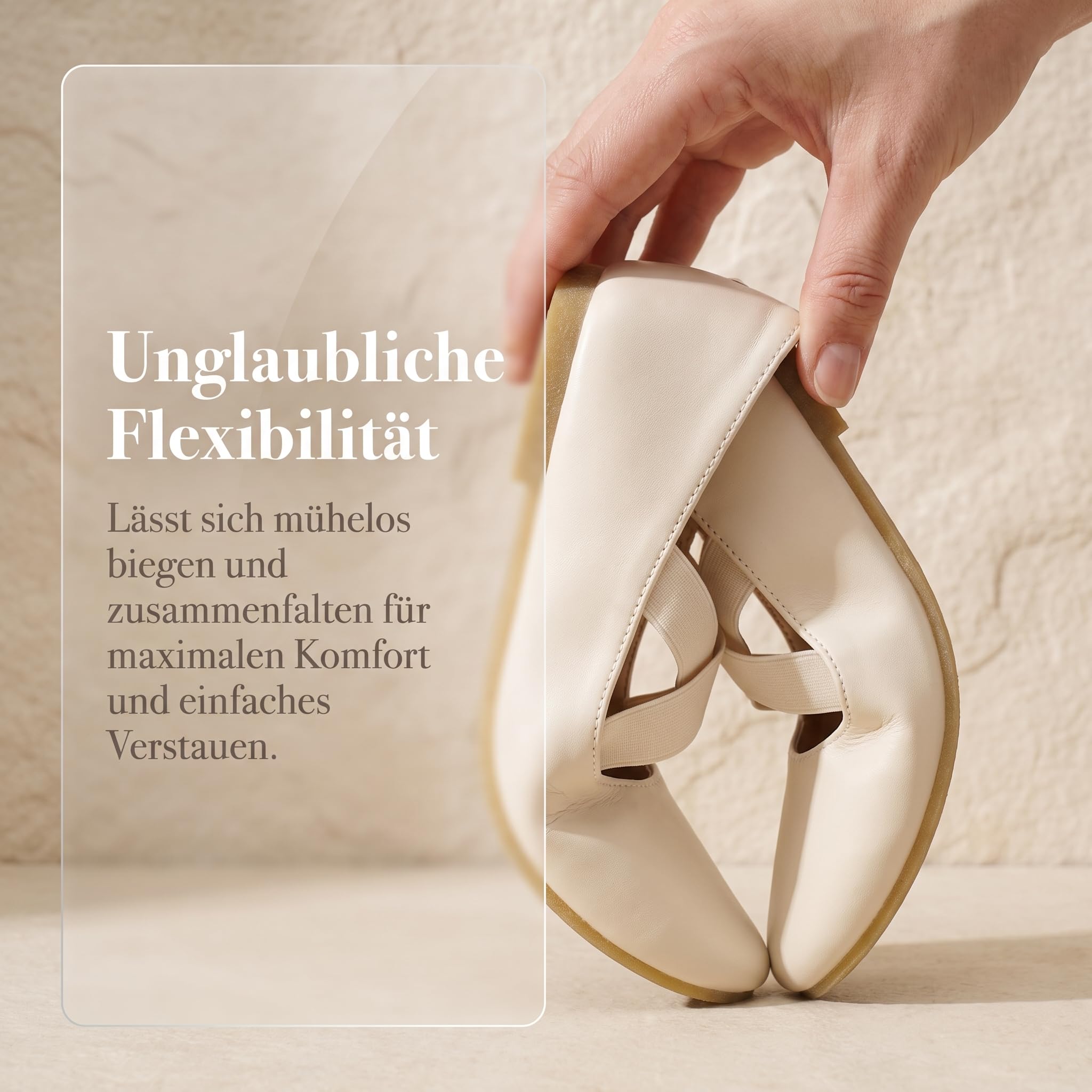 GLAMORA Ballerinas Damen, Riemchenballerinas mit Elastikriemen, Bequeme Mary Jane Ballerinas, Flache Ballettschuhe aus Kunstleder, Runde Spitze, Leichte Halbschuhe