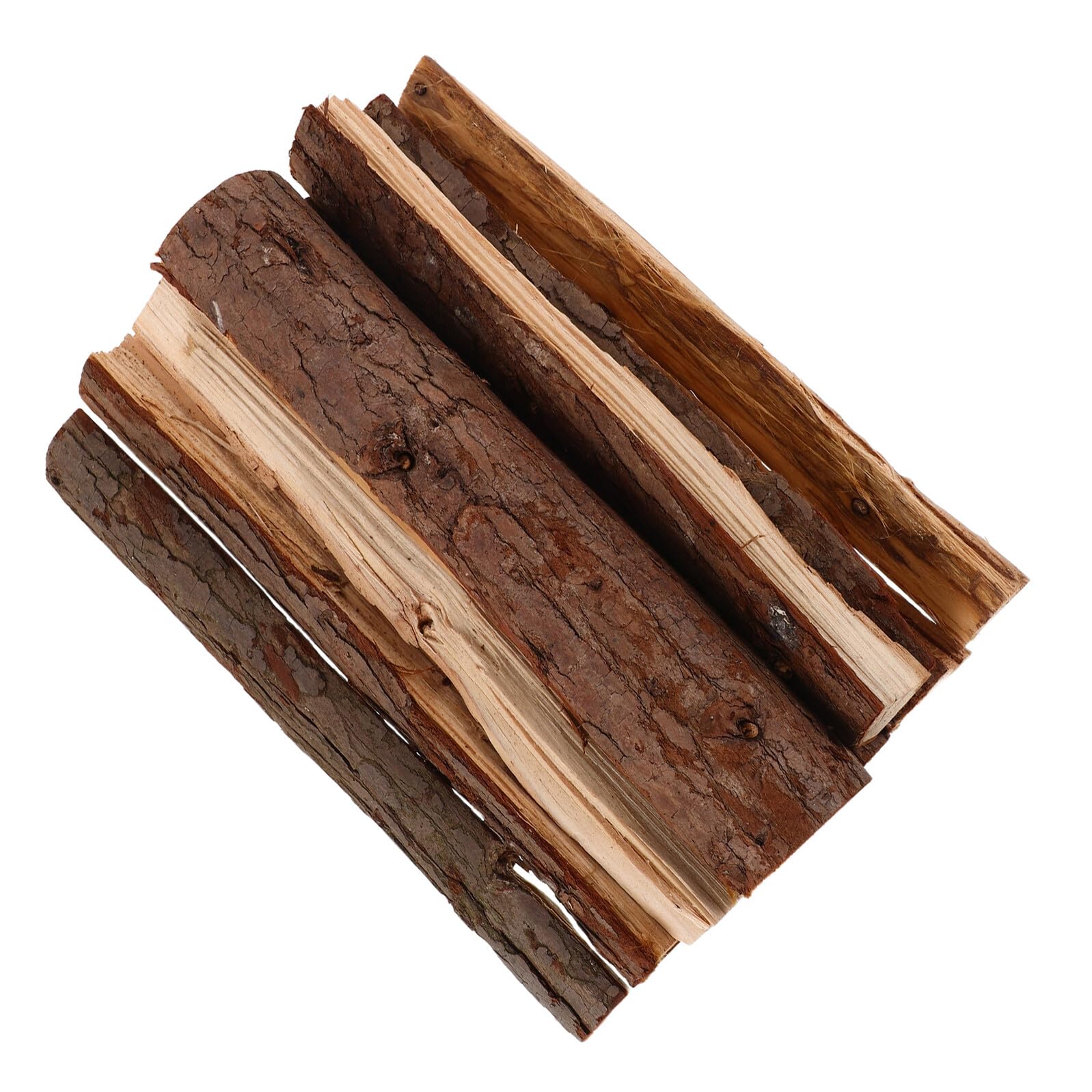 OSALADI Ceppi per Caminetti da Interno Legna Secca Naturale 22cm Set da 10 Pezzi Tronchi Decorativi per Bracieri e Feste Invernali