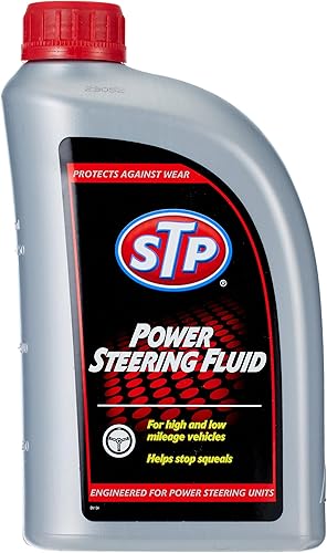 STP Power Steering Fluid, Steering Wheel Cleaner Protects Against Wear and Pump Breakdown in Cars and Trucks, 32 Oz, STP