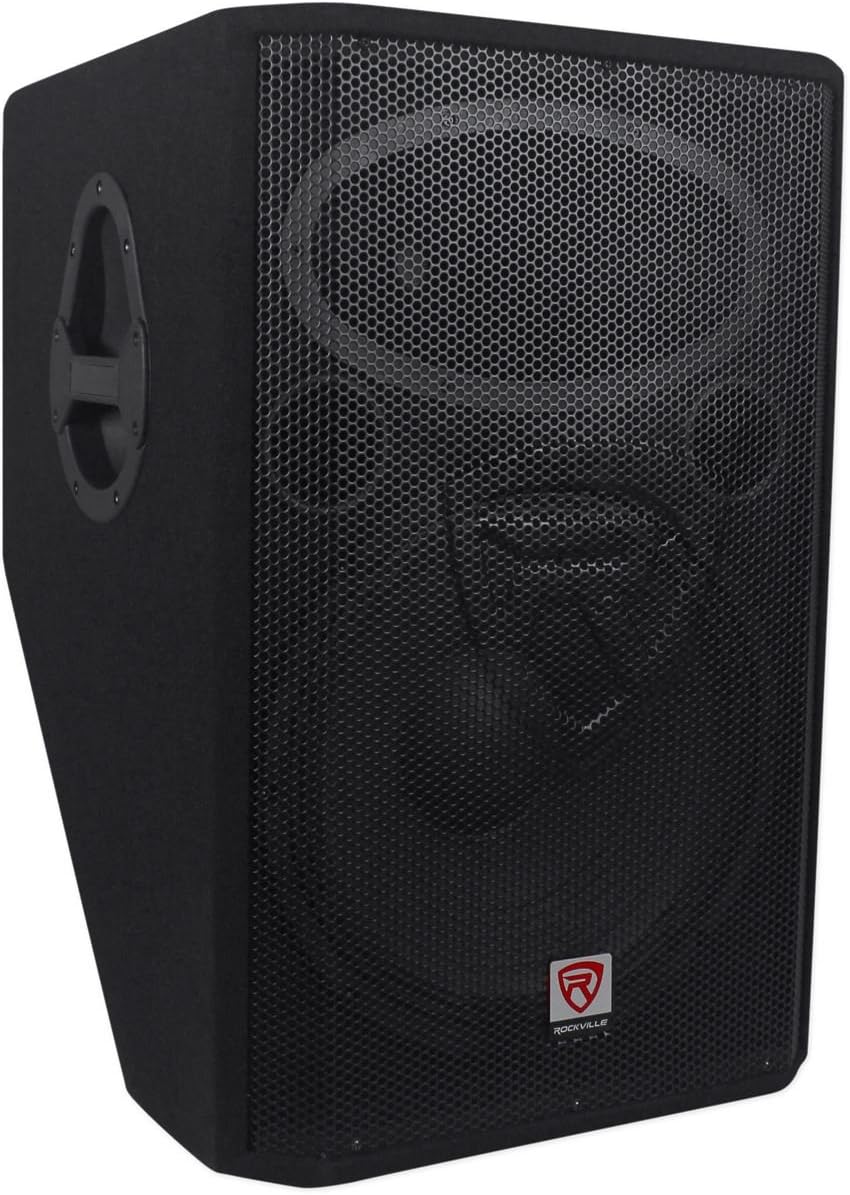 Rockville RSM15P 1400W 15" 2-Way Passive Stage Monitor Speaker, MDF Cabinet, Wide Dispersion, Clear Highs & Deep Bass, for Live Performances and DJs - Image 2
