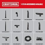 Craftsman CMXZVBE38725 1-7/8 in. Dusting Brush Wet/Dry Vac Attachment for Shop Vacuums
