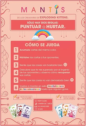 Miniatura 2 de Mantis de Exploding Kittens - Juegos de Cartas para Adultos, Adolescentes y Niños - Divertidos Juegos Familiares