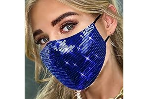 Elegant Sparkly Sequins Face Mask: Kentucky Wildcats Shimmer