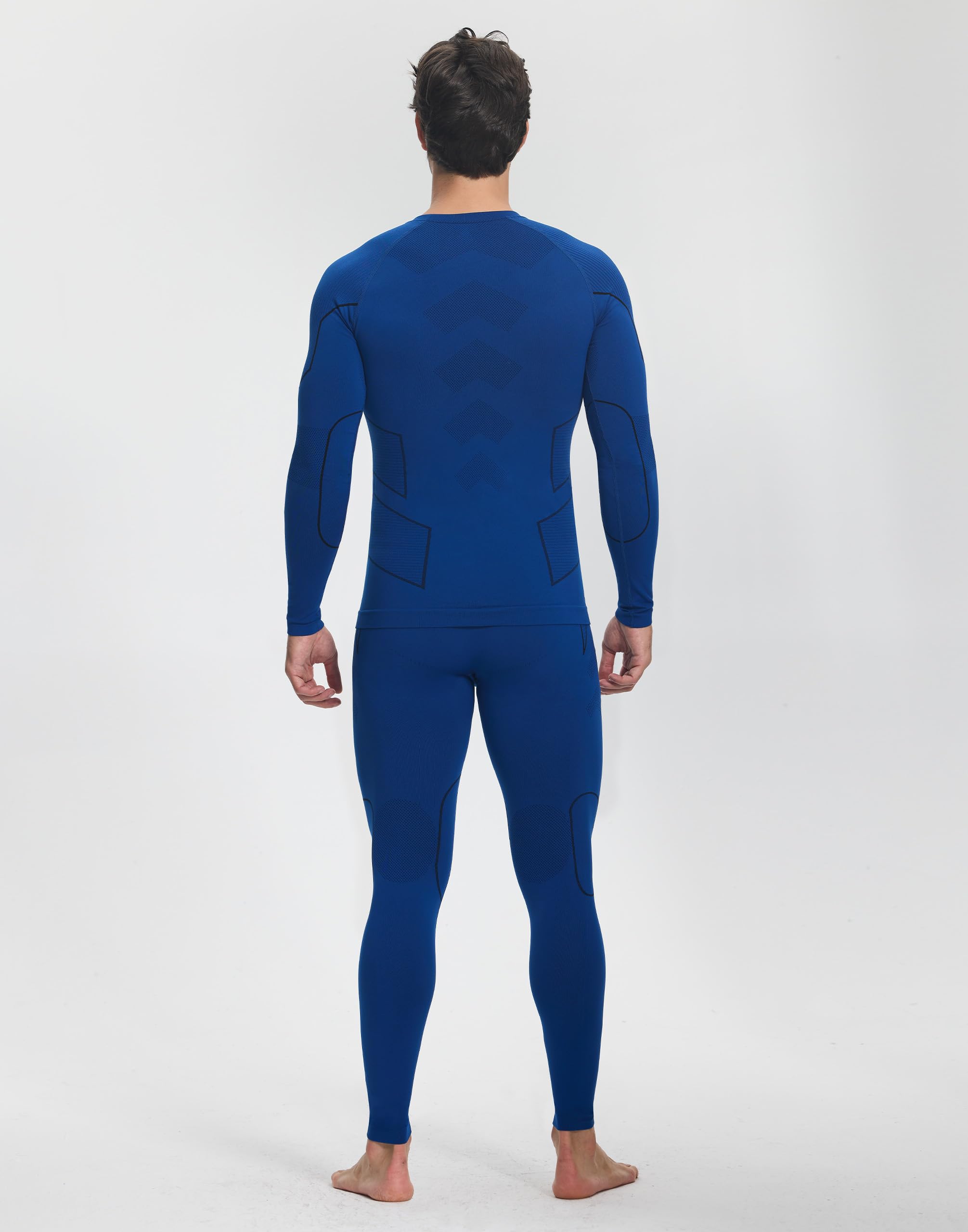 Pioneer Camp Set di biancheria intima termica da uomo, materiale traspirante e caldo, senza cuciture, perfetta vestibilità, biancheria intima da sci, adatto per diversi sport e tempo libero