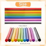 72 Pcs Colored Hot Glue Sticks Bulk, 0.27x 8 Inch 12 Colors Hot Glue Sticks Mini for Hot Glue Gun, Wax Seal Stamp, Crafting, DIY, Art, Cards Decoration, School Gluing Projects, Car Dent Repair