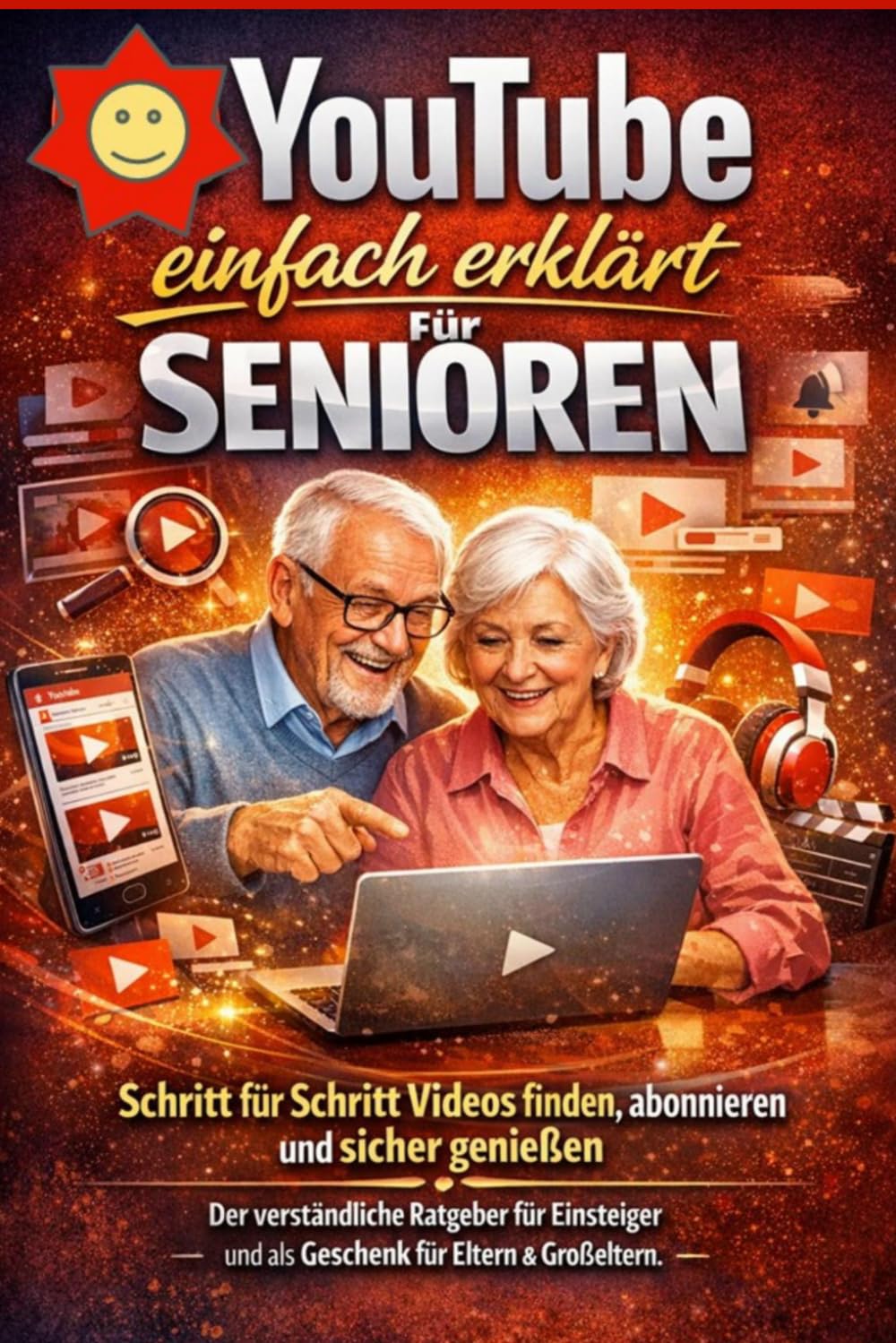 YouTube einfach erklärt für Senioren: Schritt für Schritt Videos finden, abonnieren und sicher genießen – der verständliche Ratgeber für Einsteiger und als Geschenk für Eltern & Großeltern
