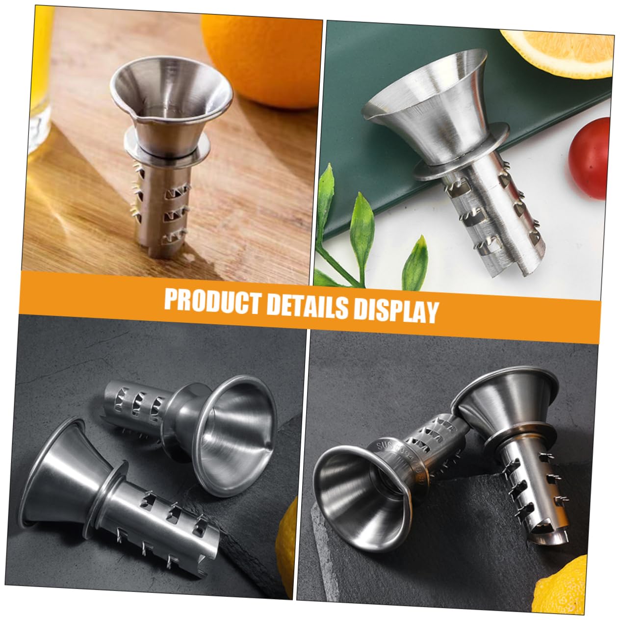 Cabilock Exprimidor De Limón De 10 Piezas Exprimidor De Cítricos Exprimidor De Acero Inoxidable Exprimidor De Frutas Manual Exprimidor De Frutas Para El Hogar Exprimidor De Frutas Creativo