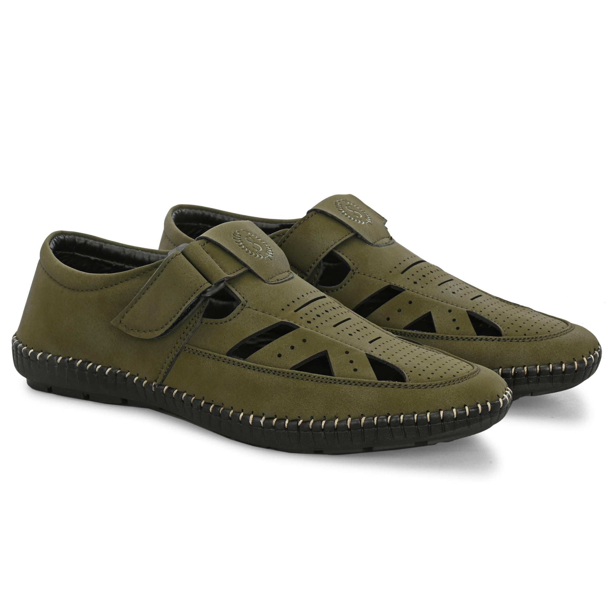 misty enterprises Men's Men’s Suede Leather Sandals – Lightweight, Durable, and Comfortable Casual Sandals for Everyday Wear, Travel, and Outdoor-image-18